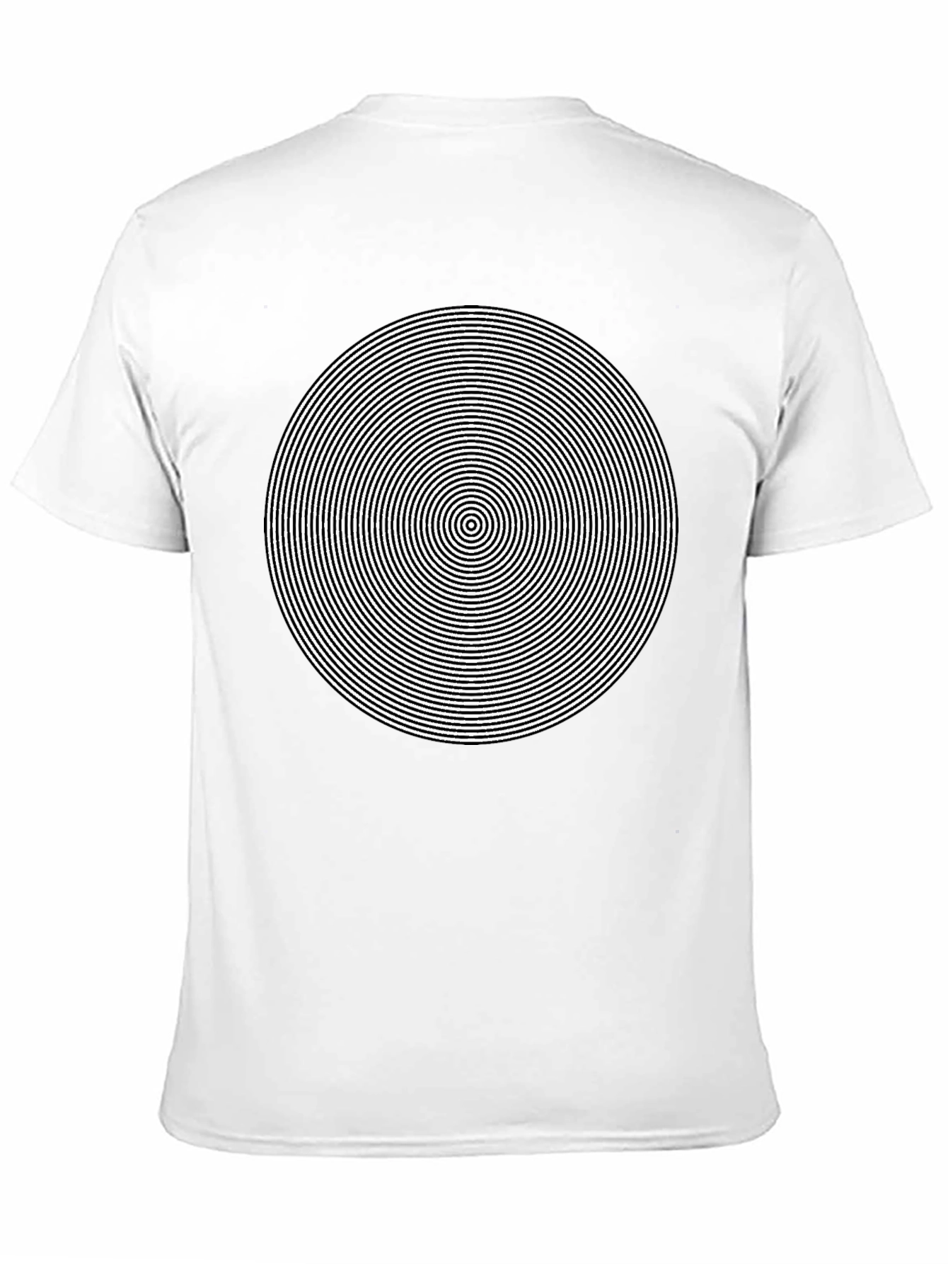 Black Hypnotic Circle Graphic Tee - Mens Black T-Shirt view 11