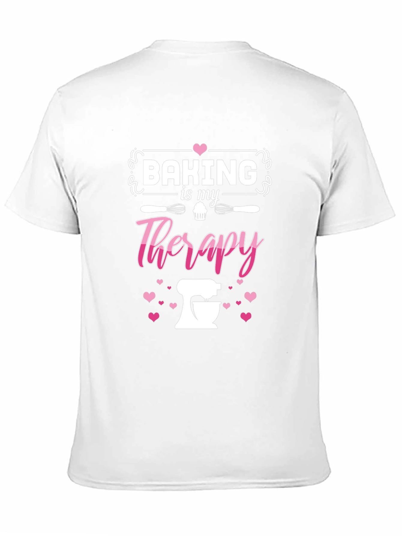 Black Baking is My Therapy Graphic Tee - Black view 11