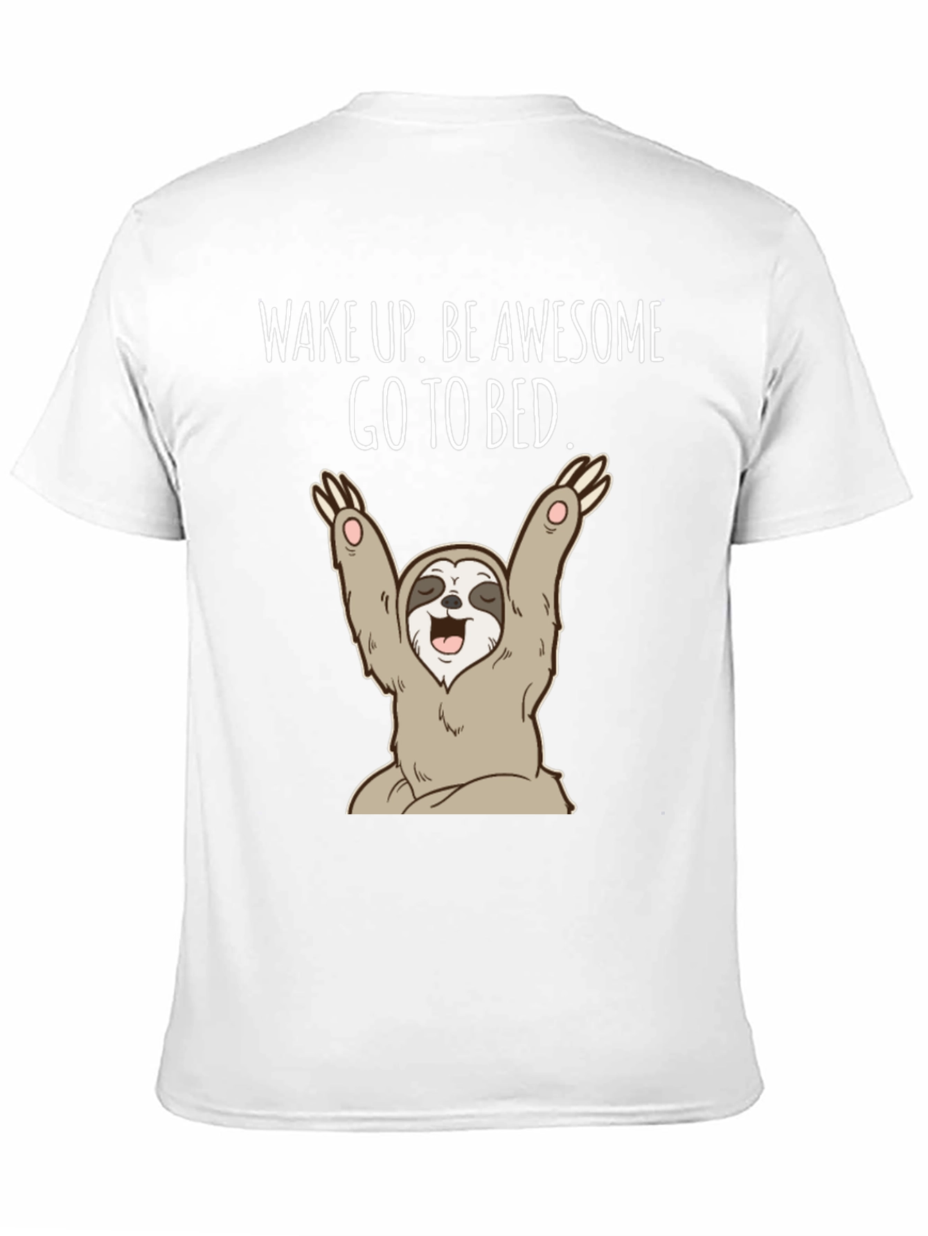 Black Wake Up Sloth Graphic Tee view 11