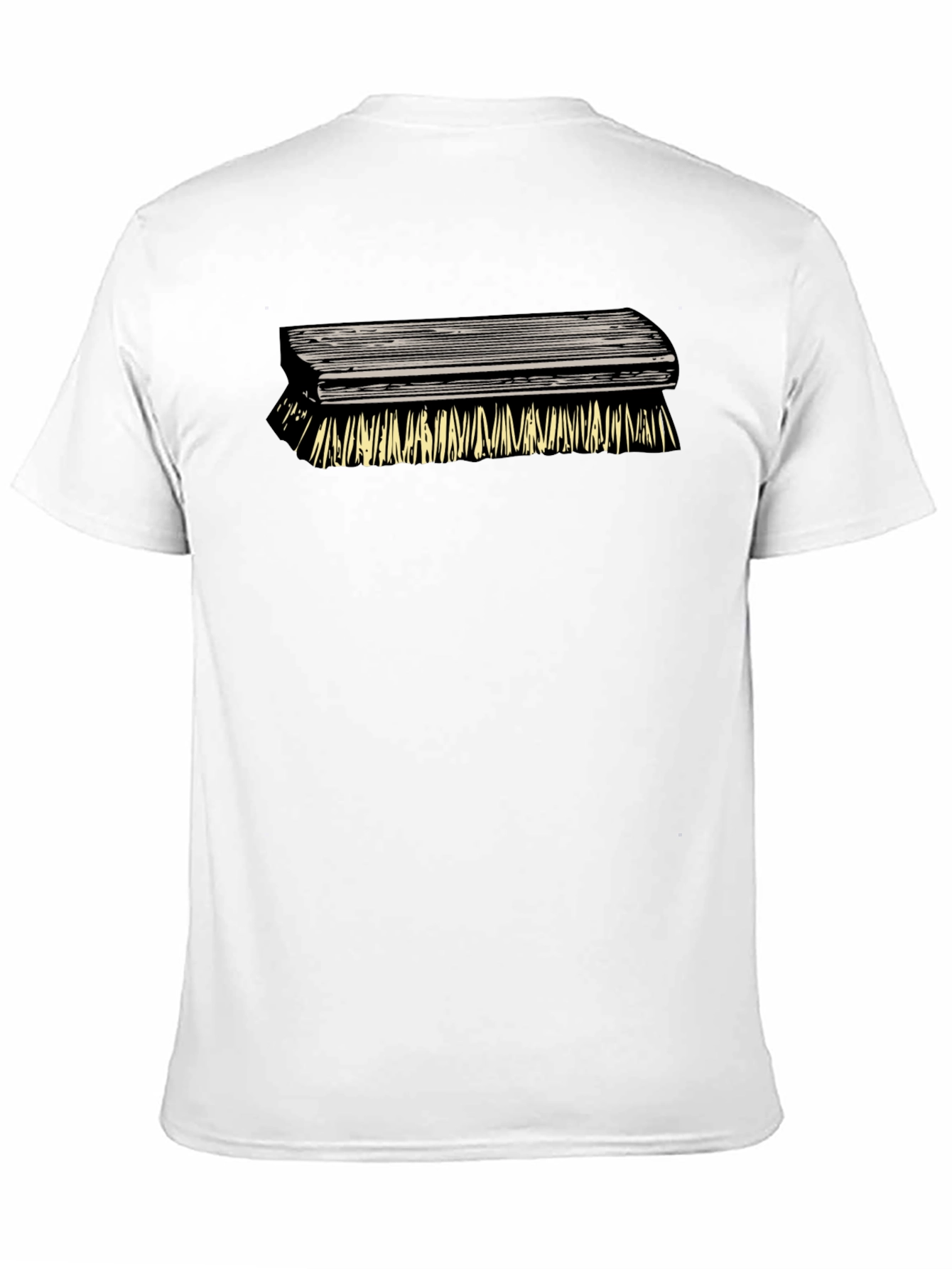 Black Novelty Brush Graphic Tee - Unique Design, Casual Style view 11