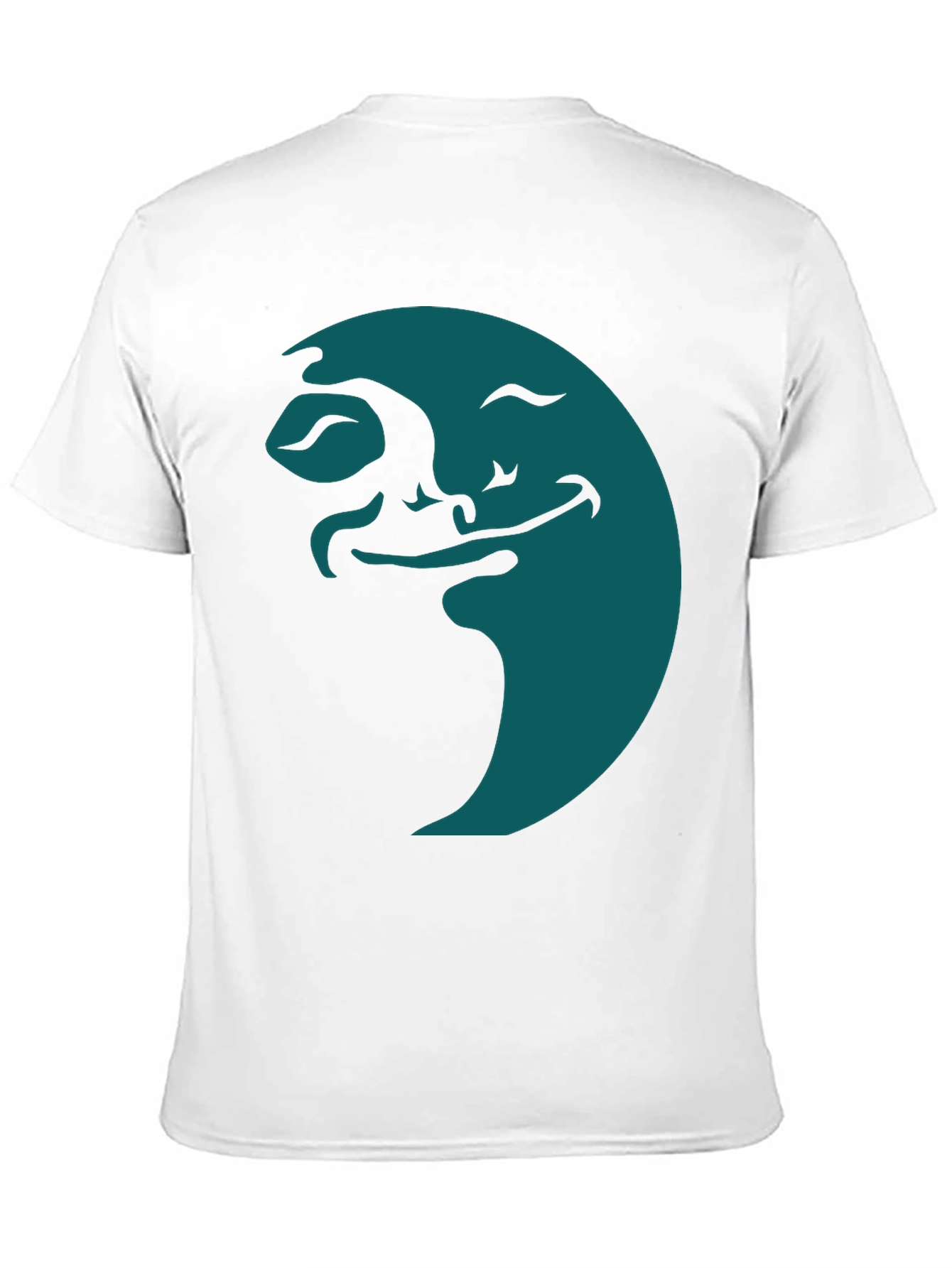 Smiling Moon Graphic Tee - Soft Black Cotton - 11