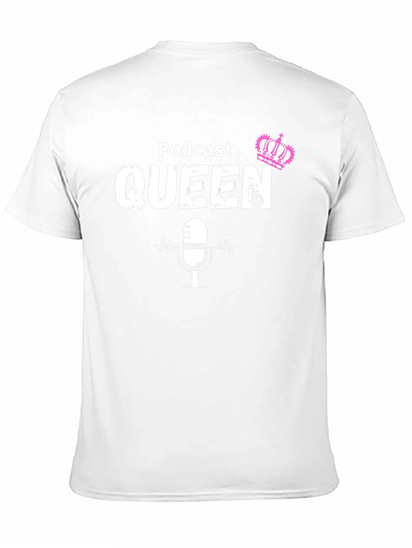 Black Podcast Queen T-Shirt - Perfect for Female Podcasters view 11