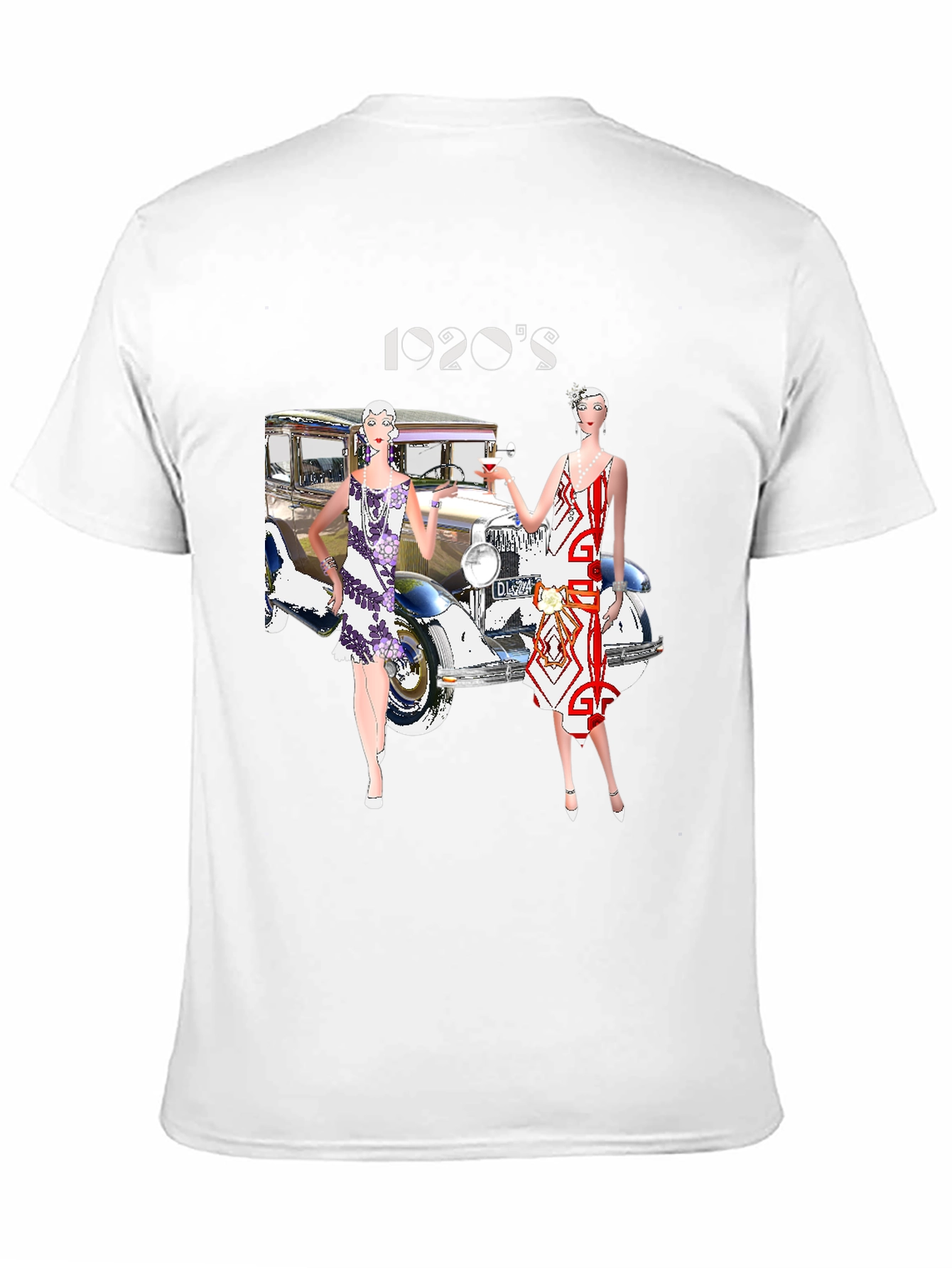 Black 1920s Fashion Tee - Gatsby Era Style view 11