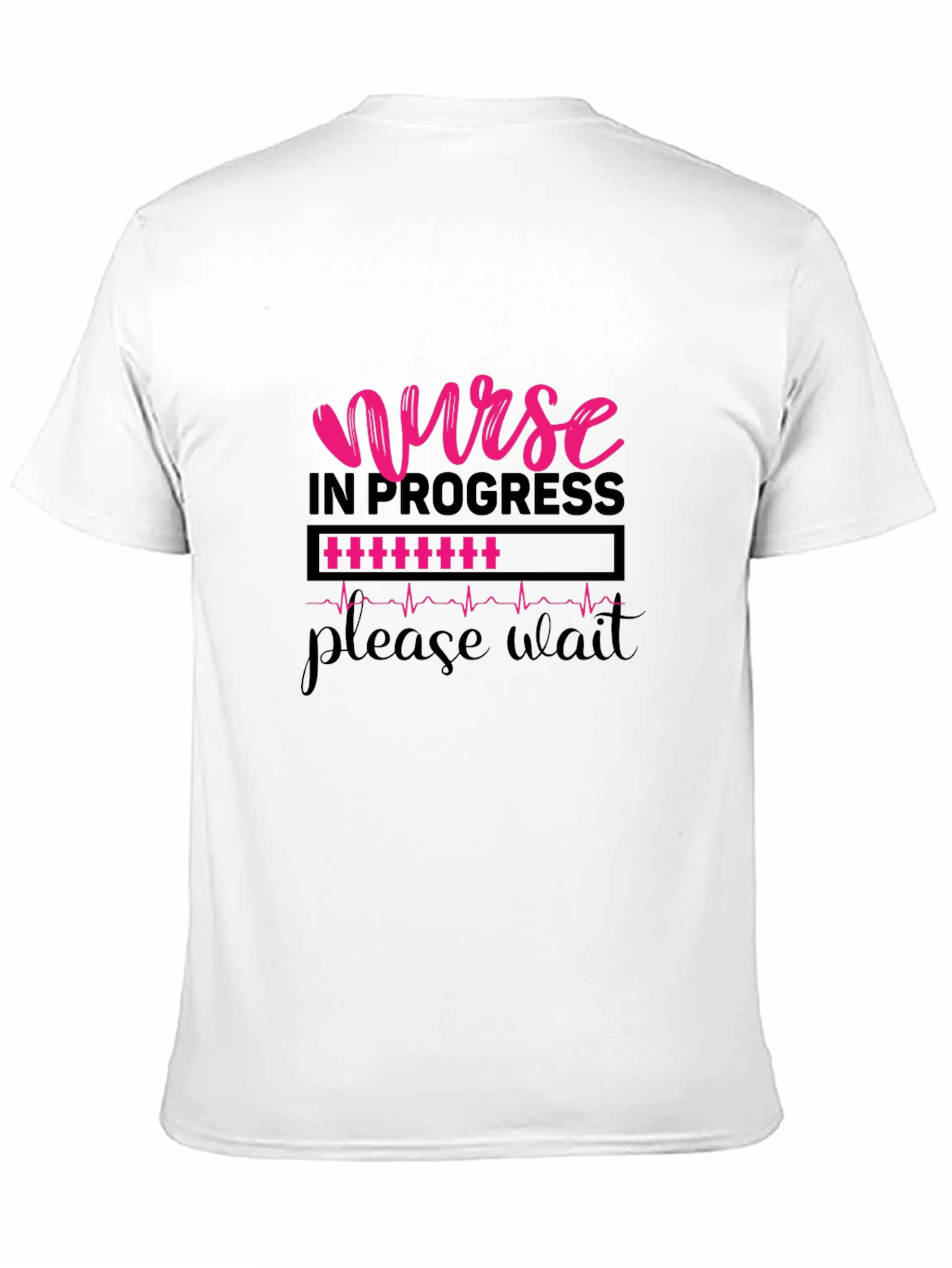 Black Nurse in Progress T-Shirt view 11
