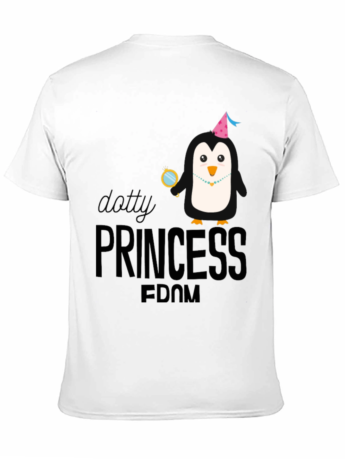 Black Dotty Princess Penguin T-Shirt view 11