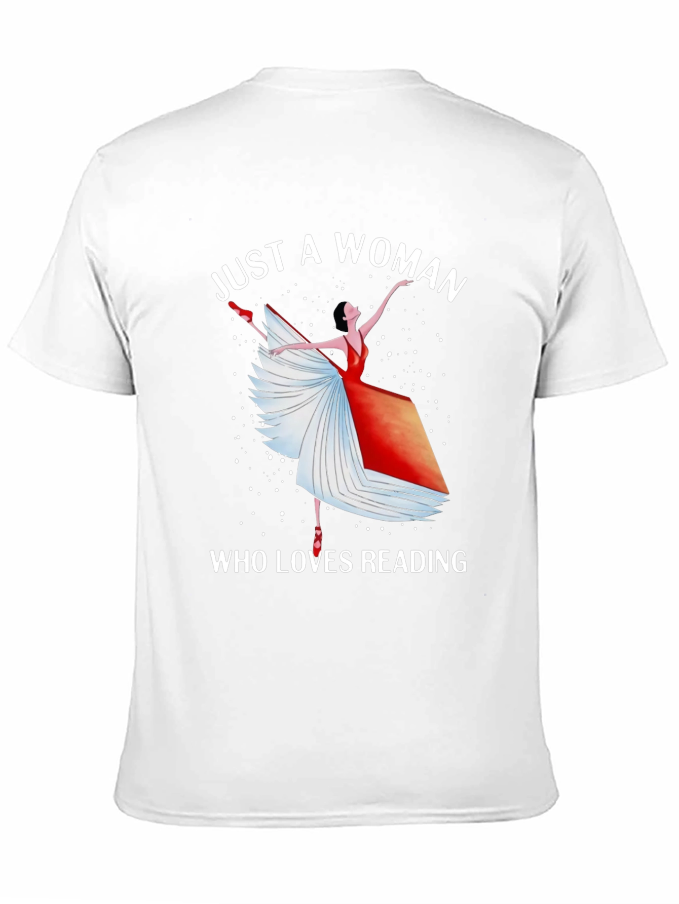 Black Just A Woman Who Loves Reading T-Shirt view 11