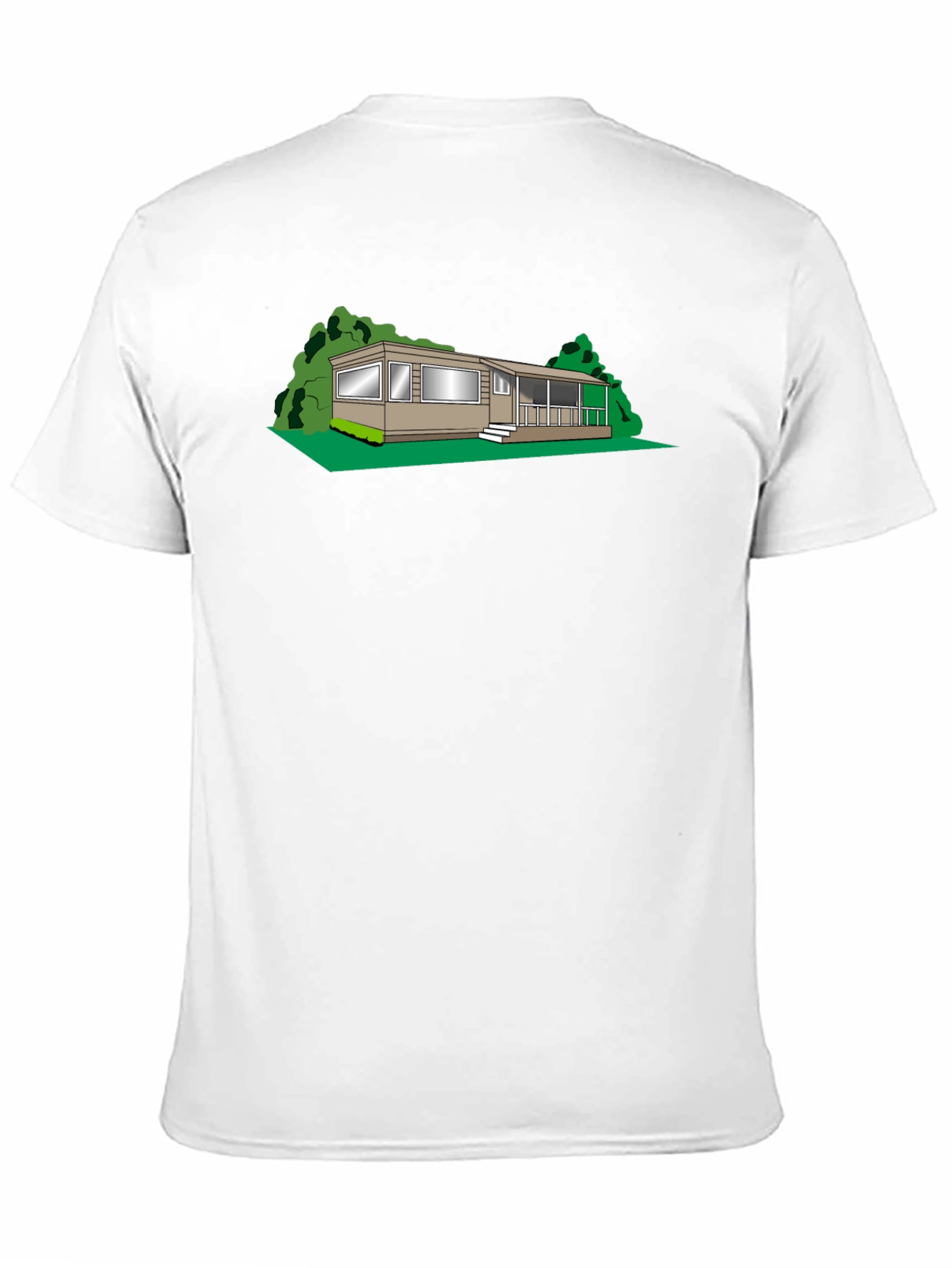 Black Mobile Home Graphic Tee - Novelty T-Shirt view 11