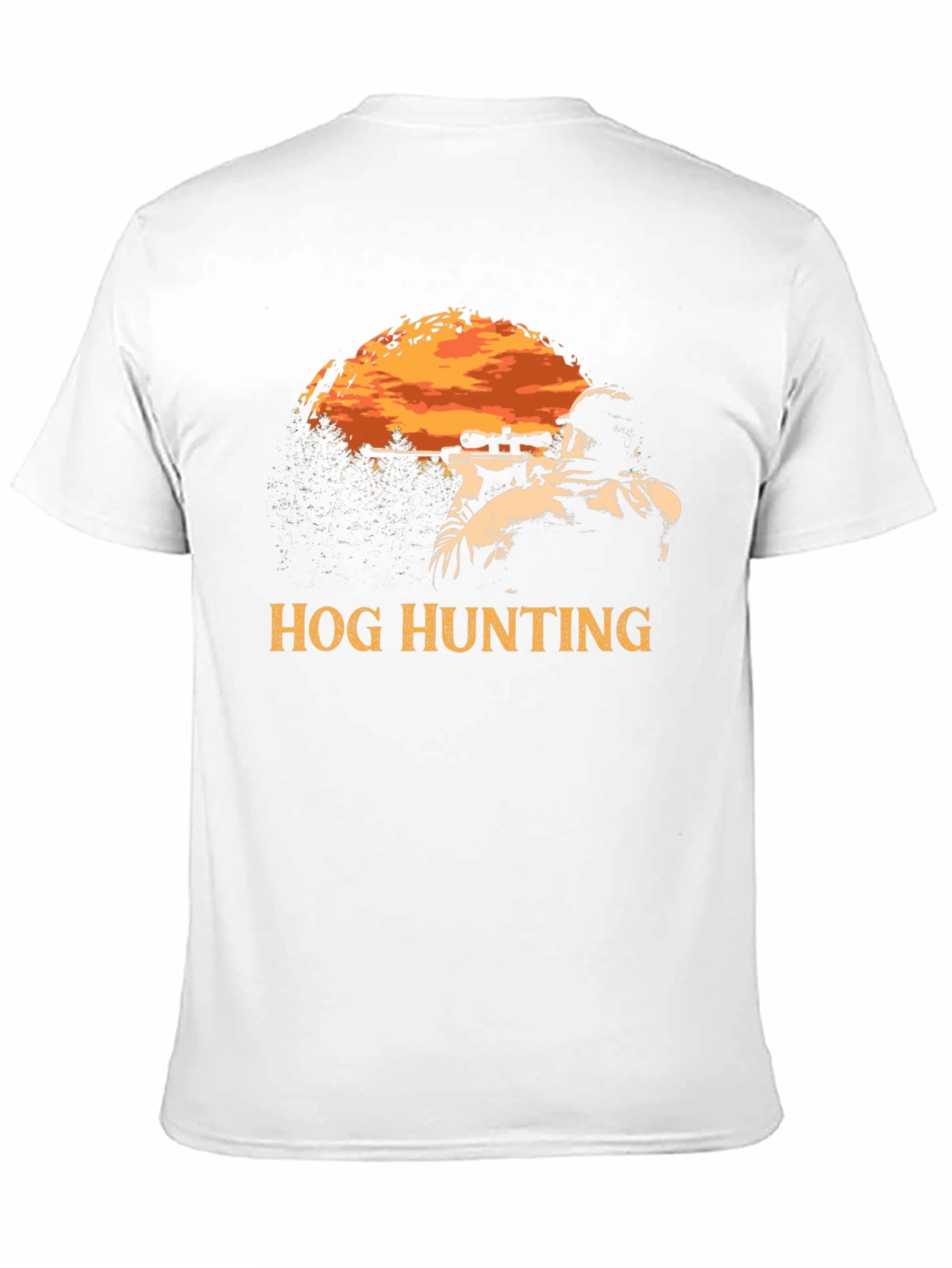 Black Hog Hunting T-Shirt - Hunter Graphic Tee view 11