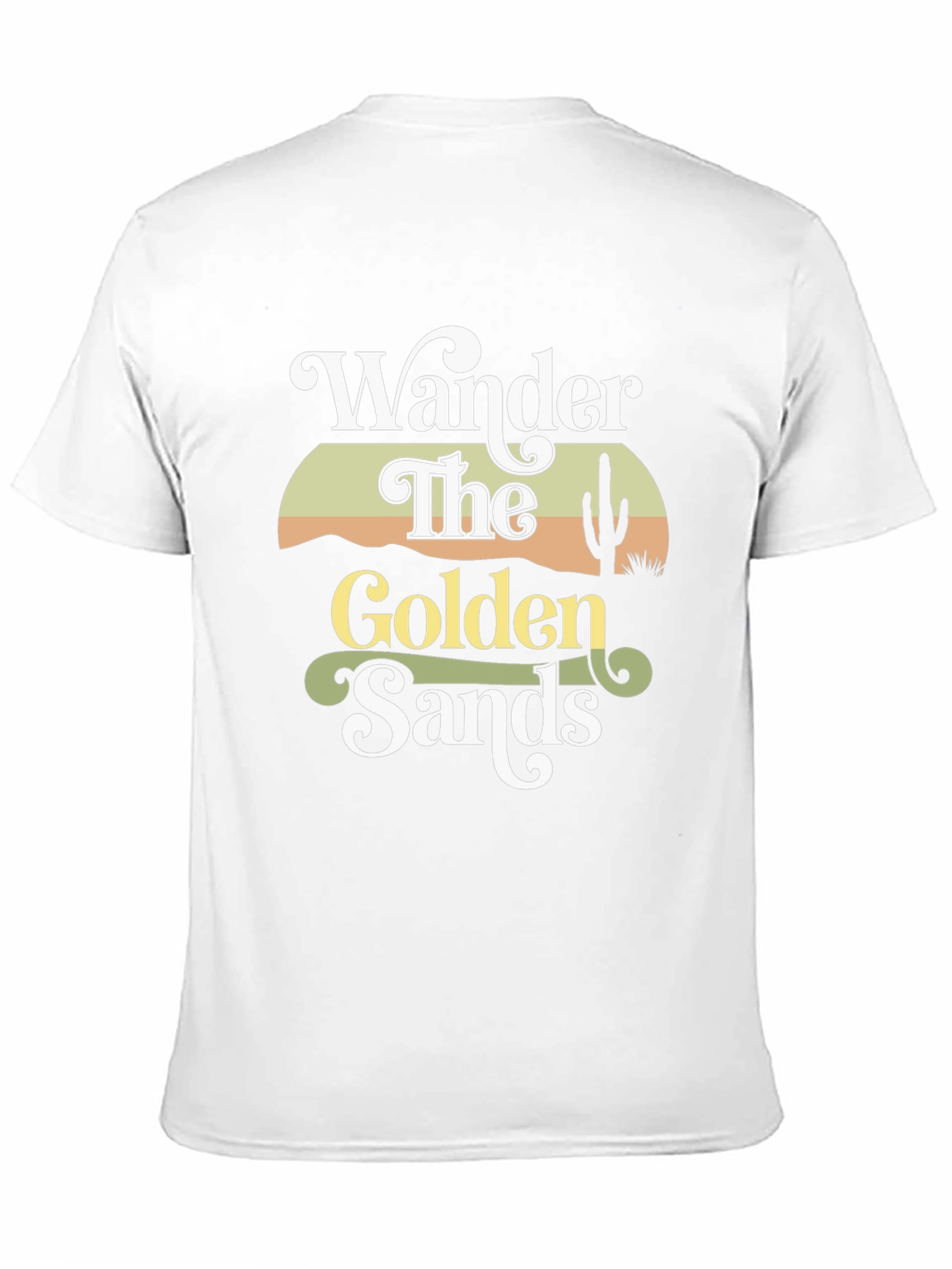 Black Wander the Golden Sands Graphic Tee - Black Cotton Comfort view 11