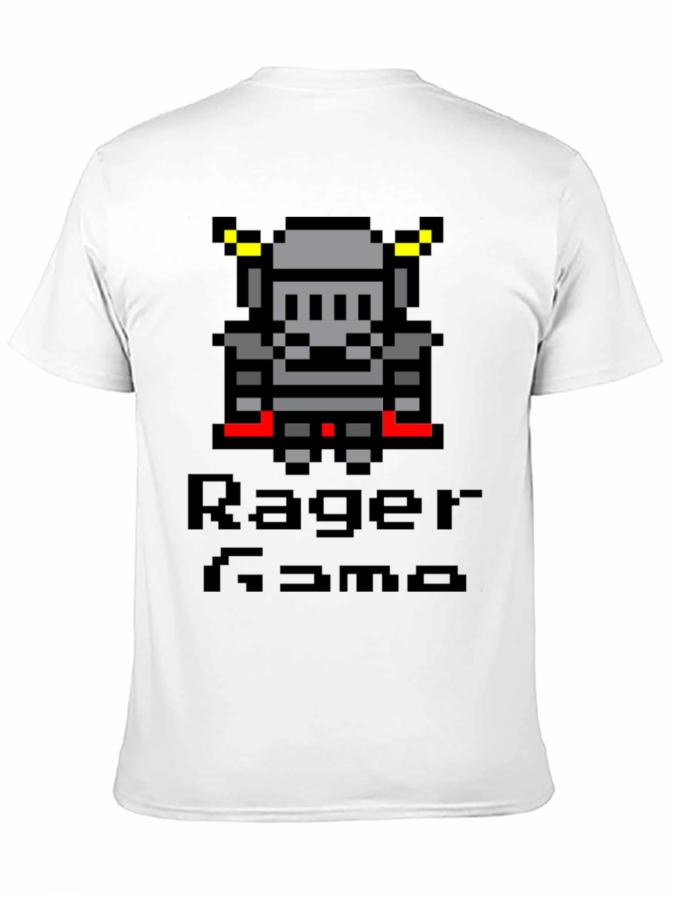 Black Pixel Knight T-Shirt - Rage Game Tee view 11