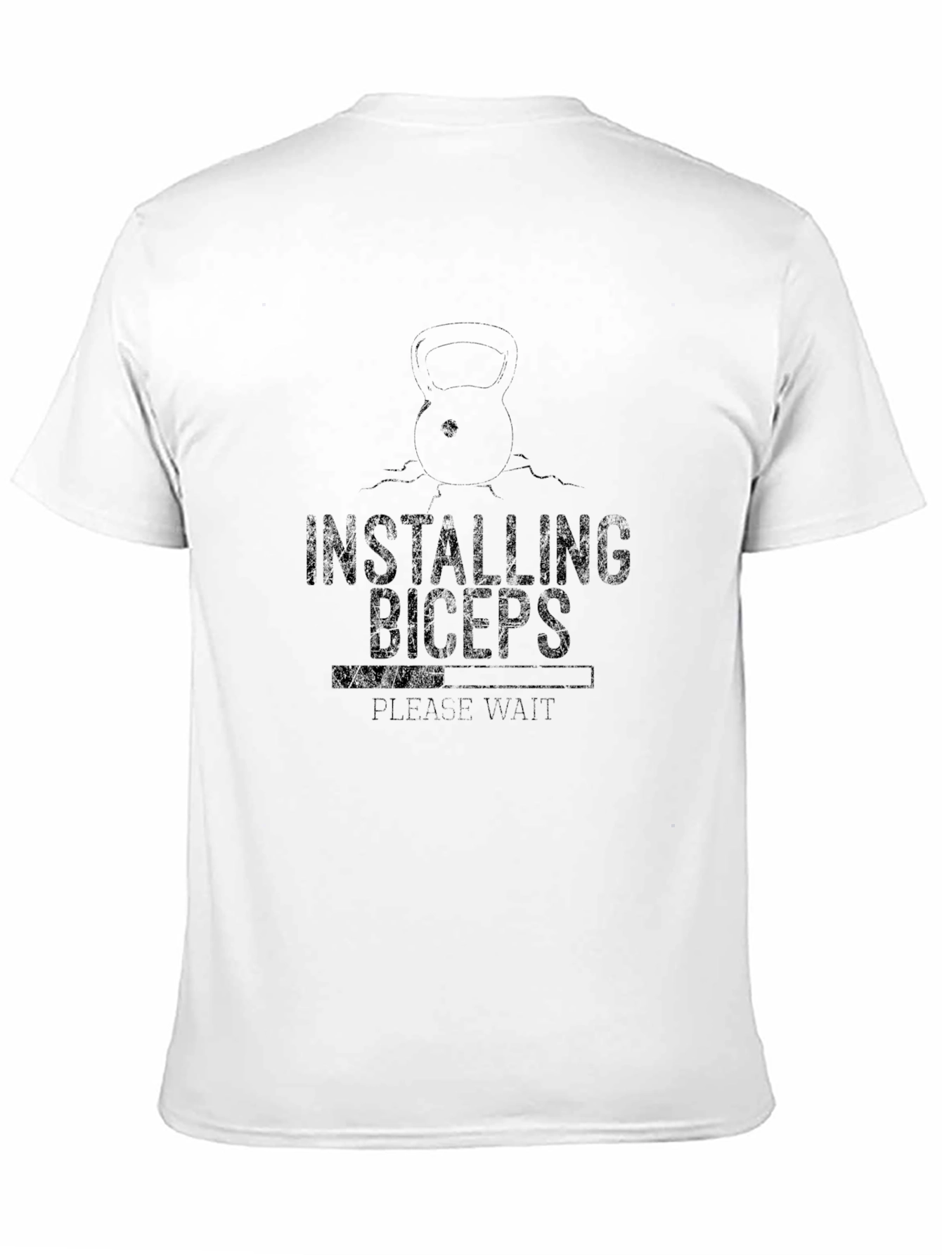 Black Installing Biceps Black T-Shirt view 11
