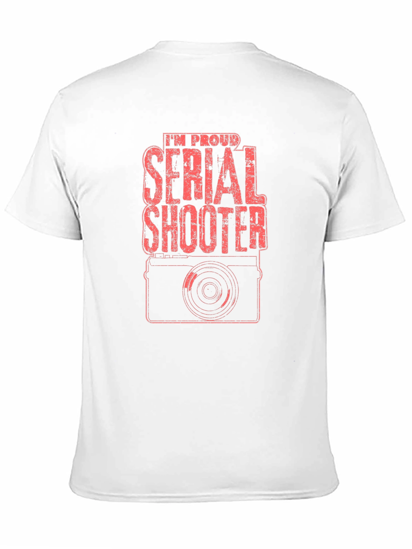 Black Serial Shooter Camera T-Shirt view 11