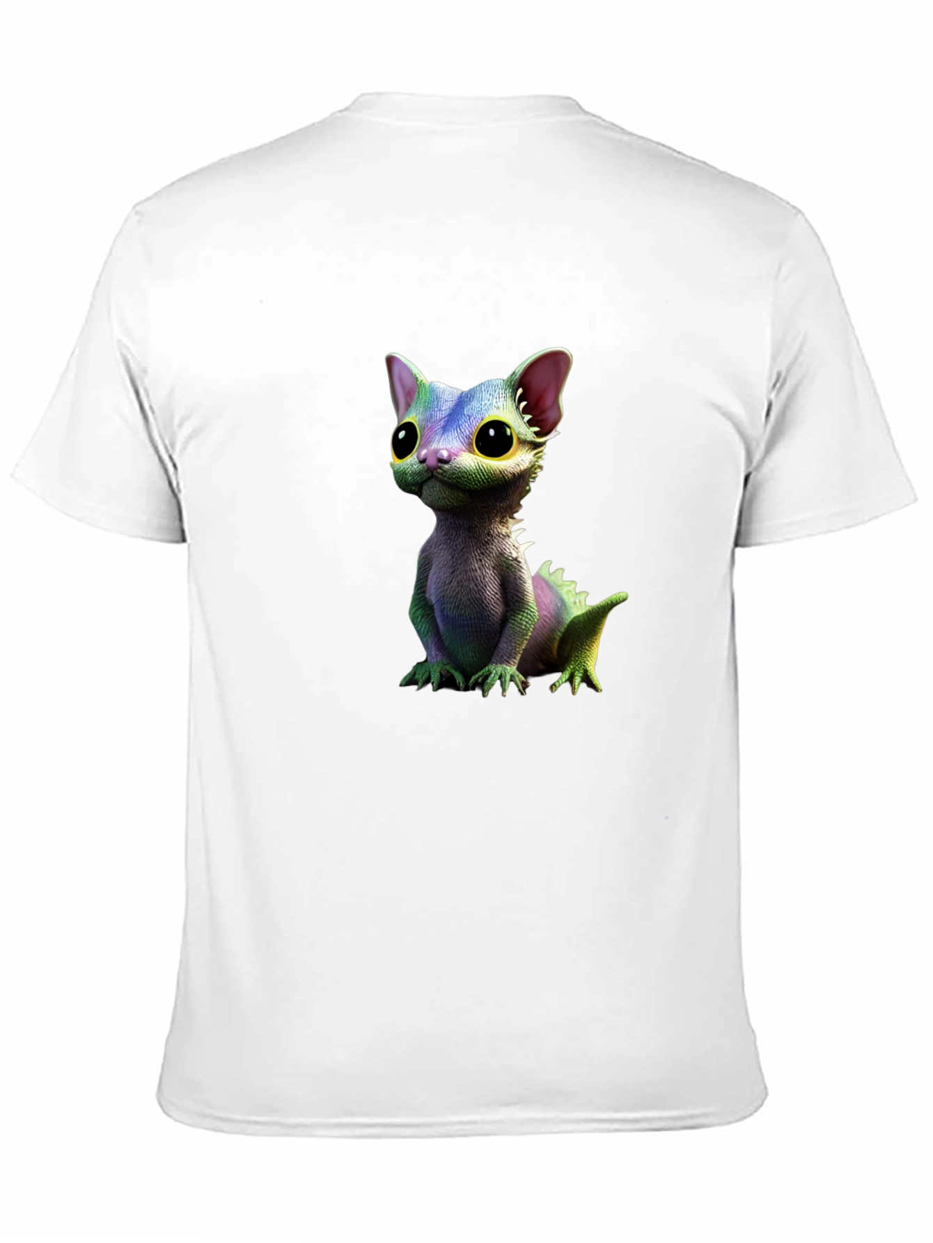 Black Cartoon Lizard Graphic Tee - Black T-Shirt view 11