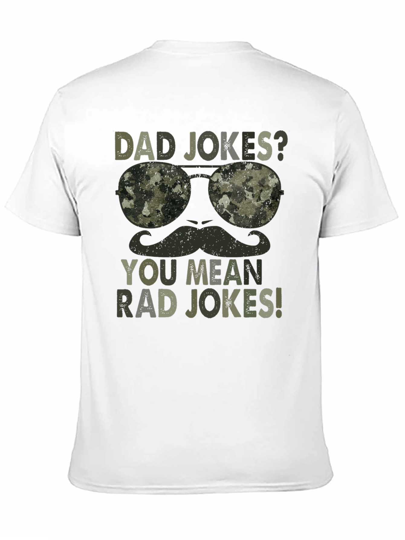 Black Dad Jokes? Rad Jokes! Camo Graphic T-Shirt view 11