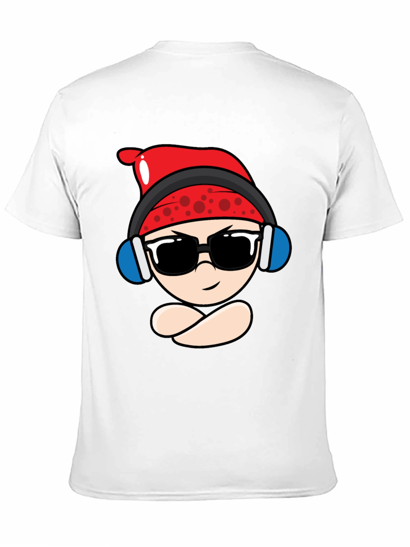 Black Cool Cartoon Character Black T-Shirt view 11
