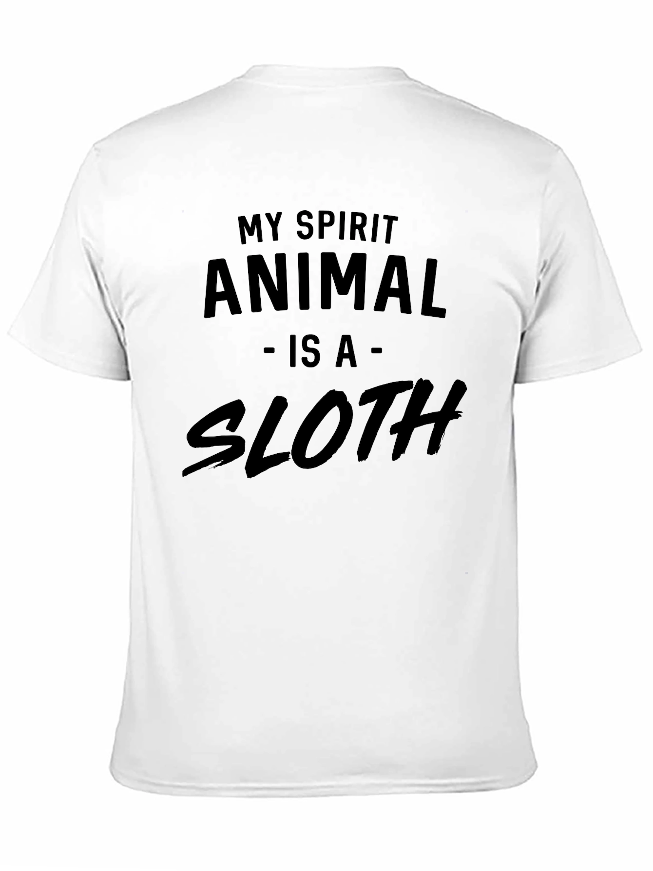 Black My Spirit Animal Is A Sloth Graphic T-Shirt view 11