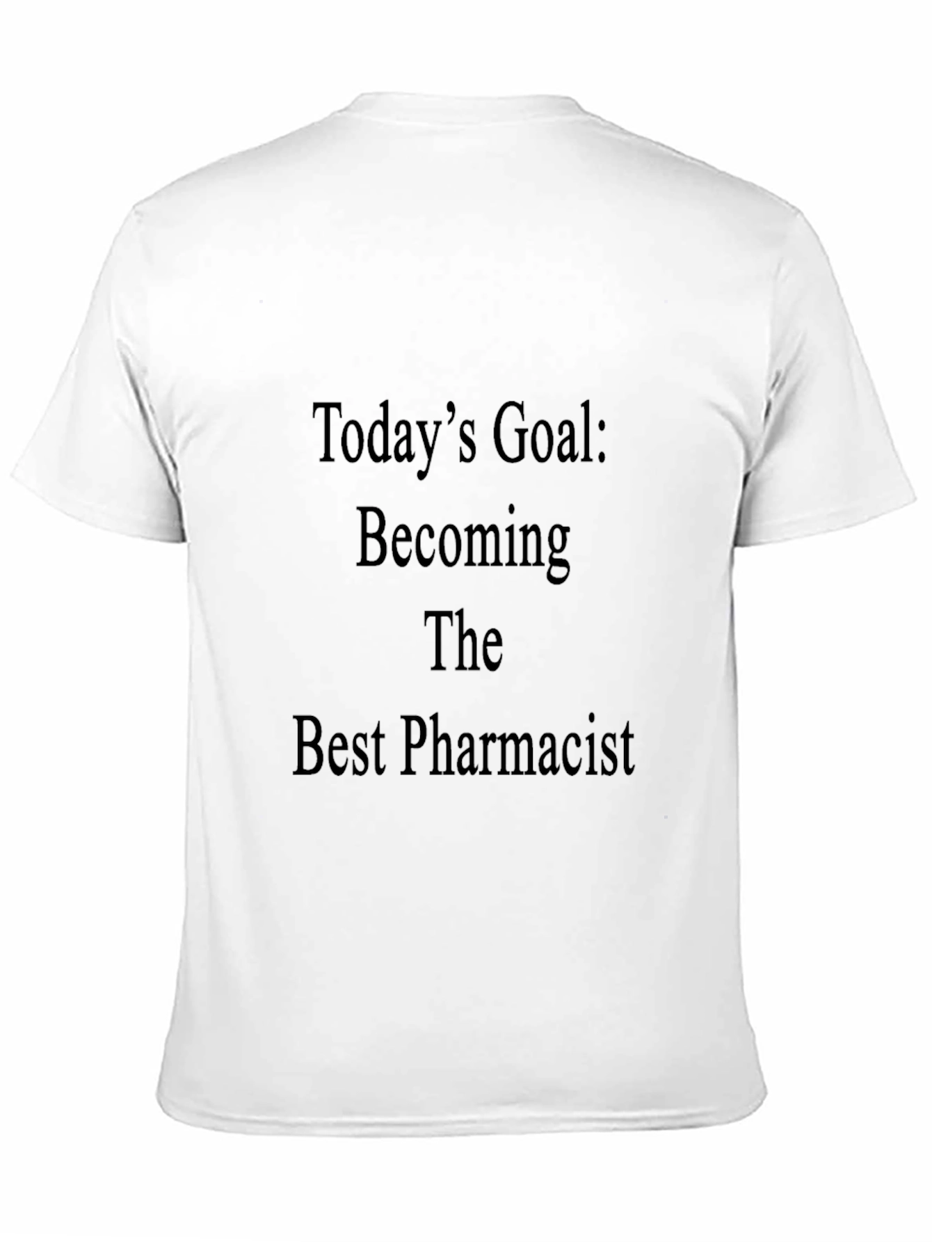 Black Pharmacist Goal T-Shirt - Black Cotton Tee view 11