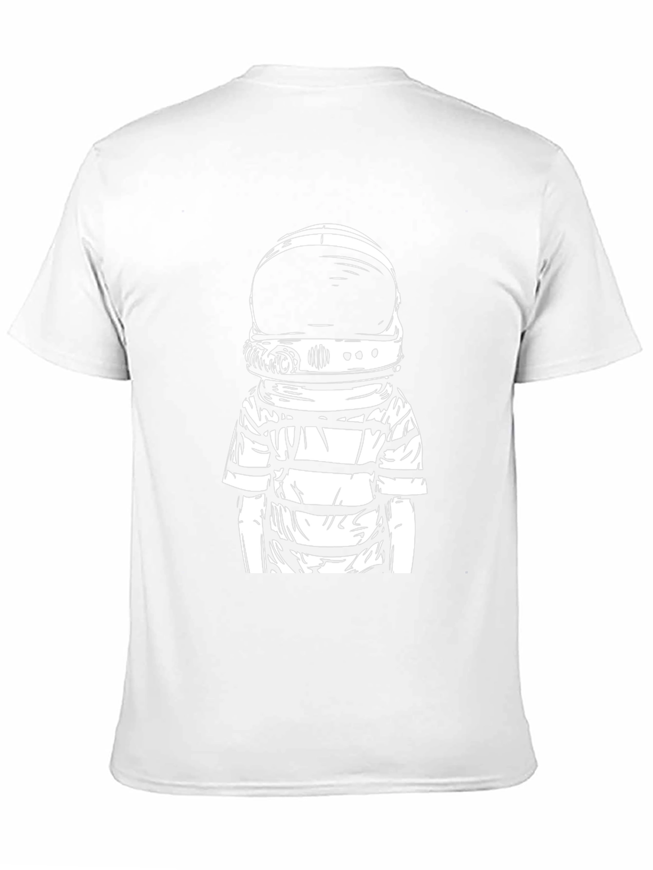 Black Astronaut Graphic Tee - Black Crew Neck T-Shirt view 11