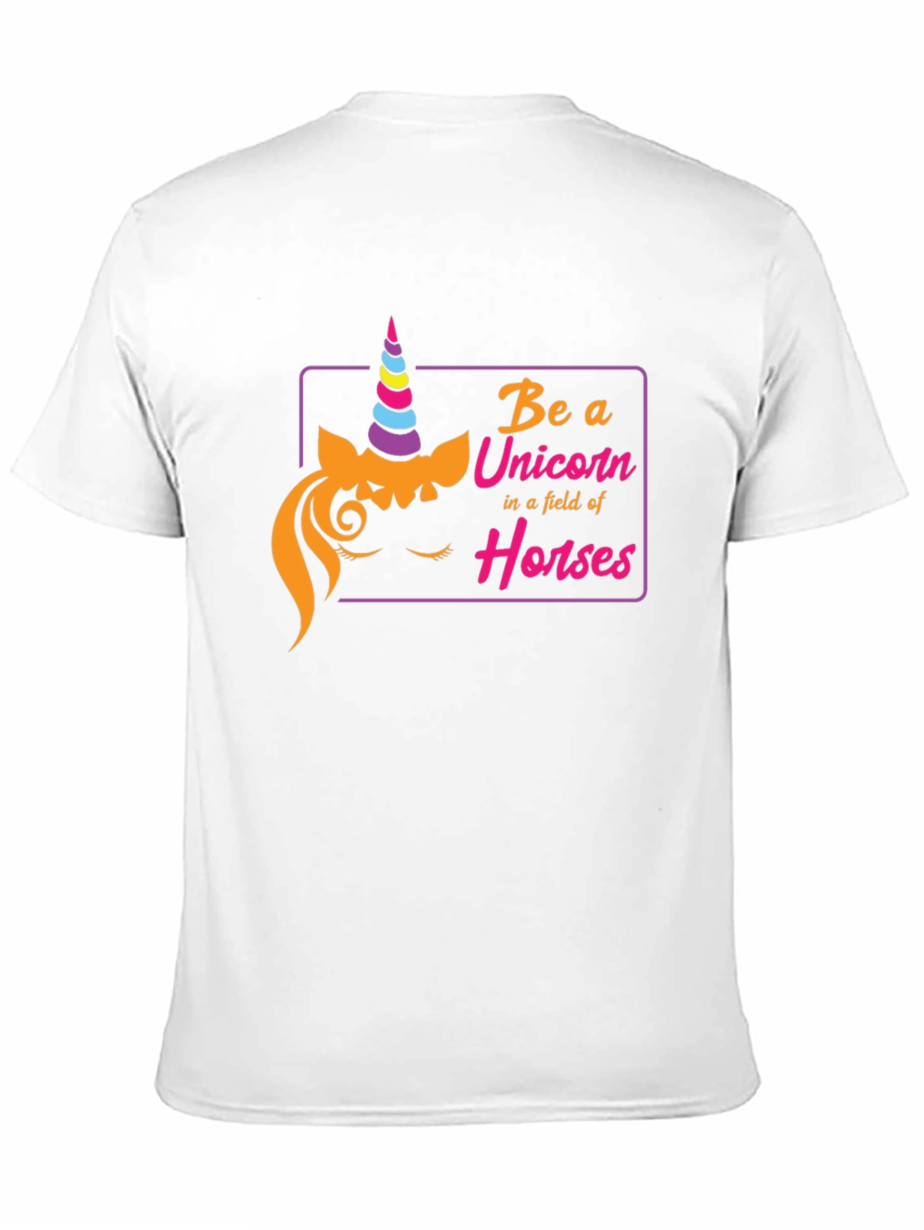 Black Be a Unicorn T-Shirt - Fun Novelty Tee view 11