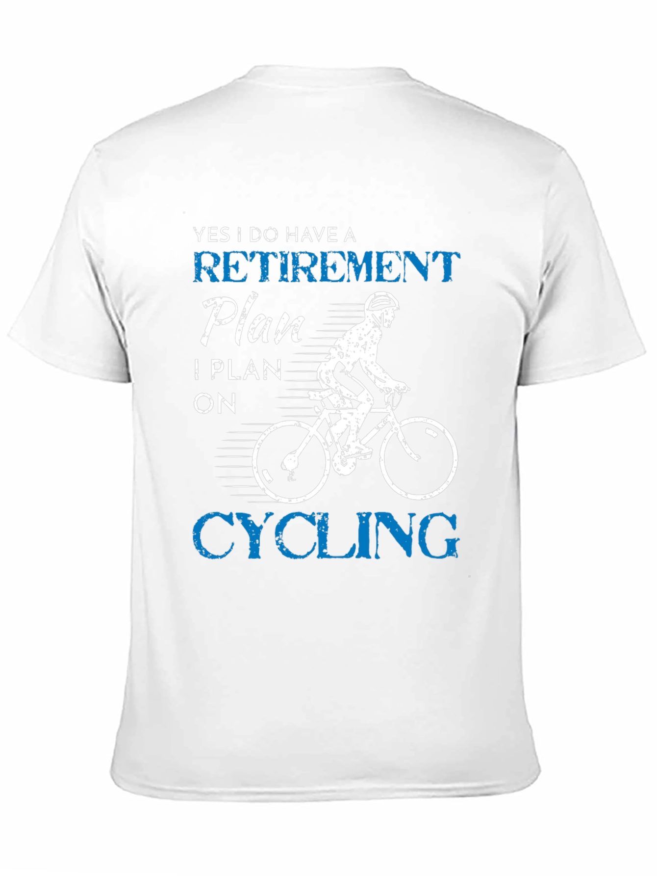 Black Retirement Cycling Plan T-Shirt view 11