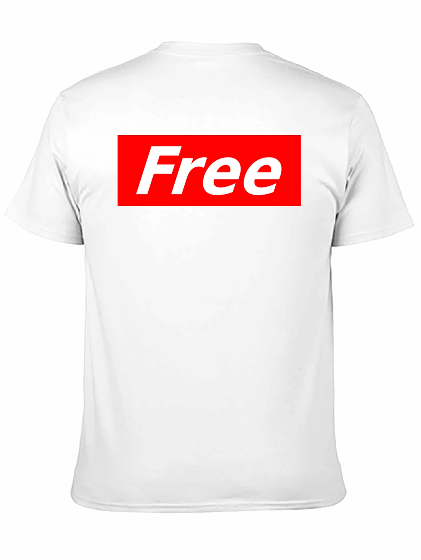Black Free Supreme Style T-Shirt - Black Cotton Blend Tee view 11