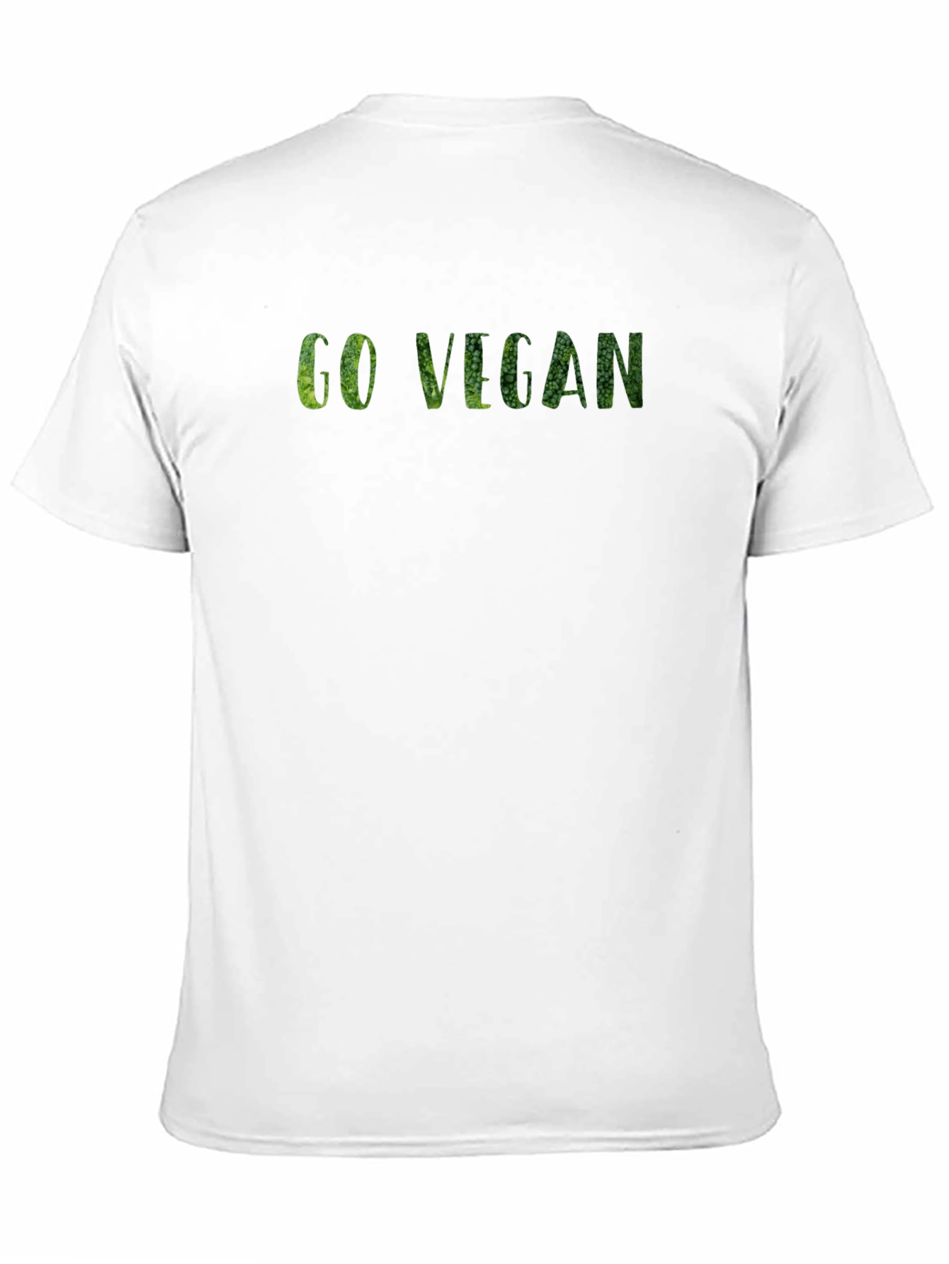 Black Go Vegan Graphic Tee - Black Cotton T-Shirt view 11