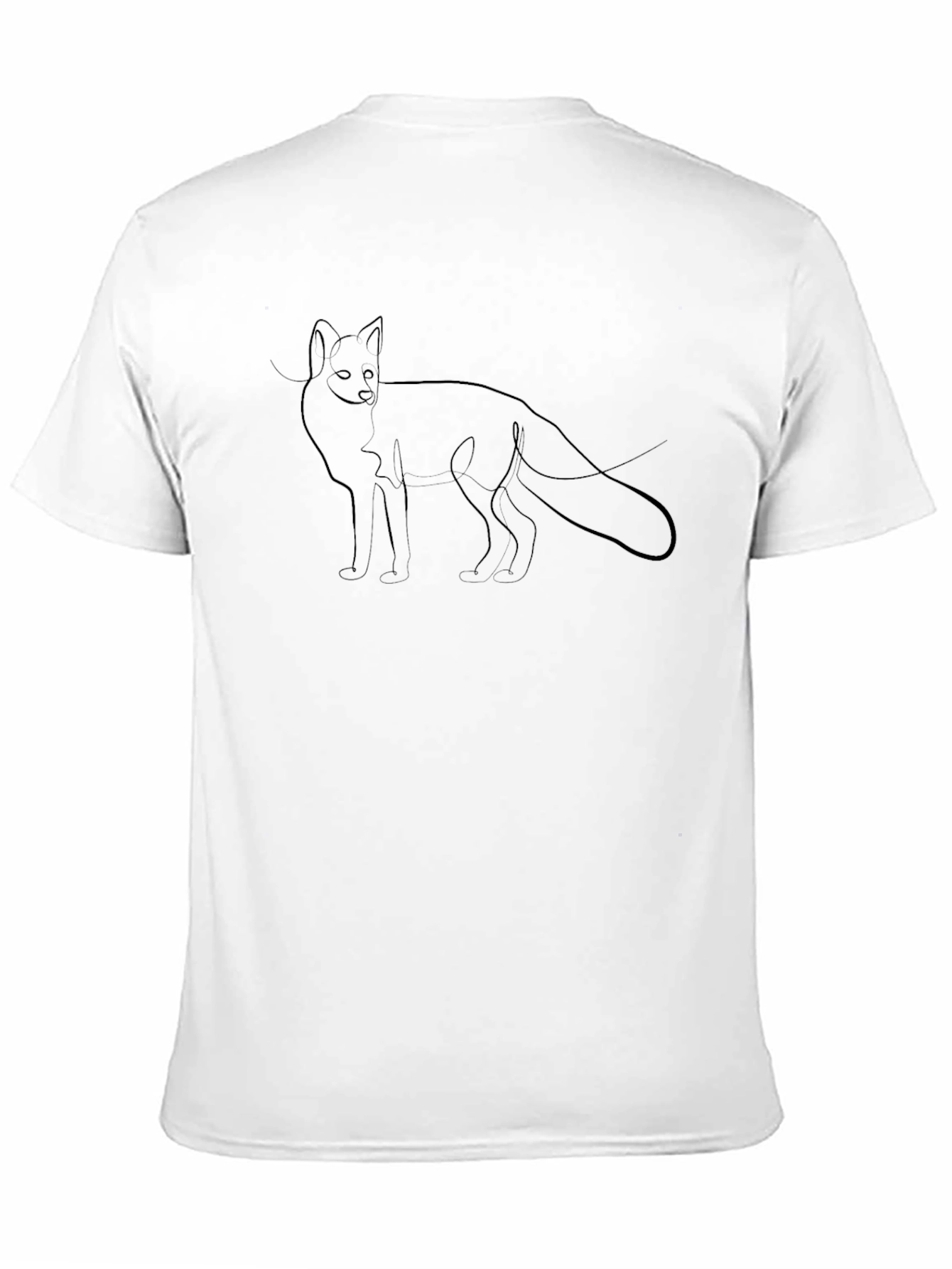Black Fox Line Art Graphic Tee - Stylish & Modern view 11