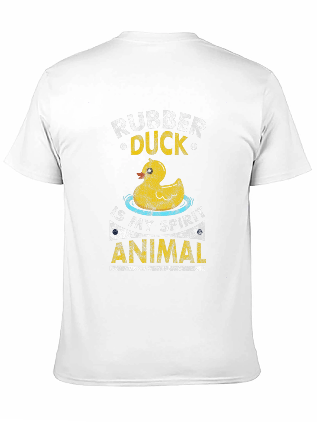 Black Rubber Duck Spirit Animal Graphic T-Shirt view 11