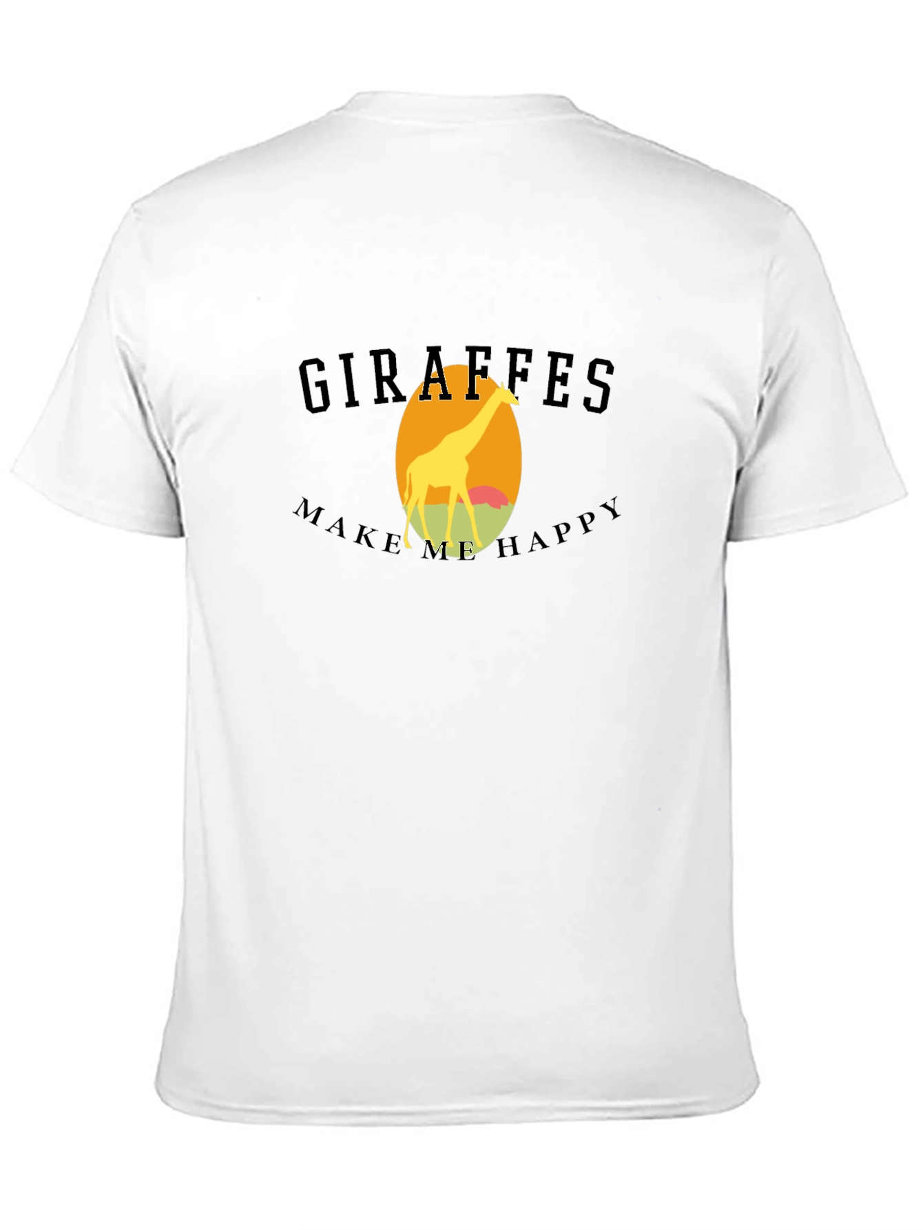 Black Giraffe Silhouette Graphic Tee - Unisex view 11