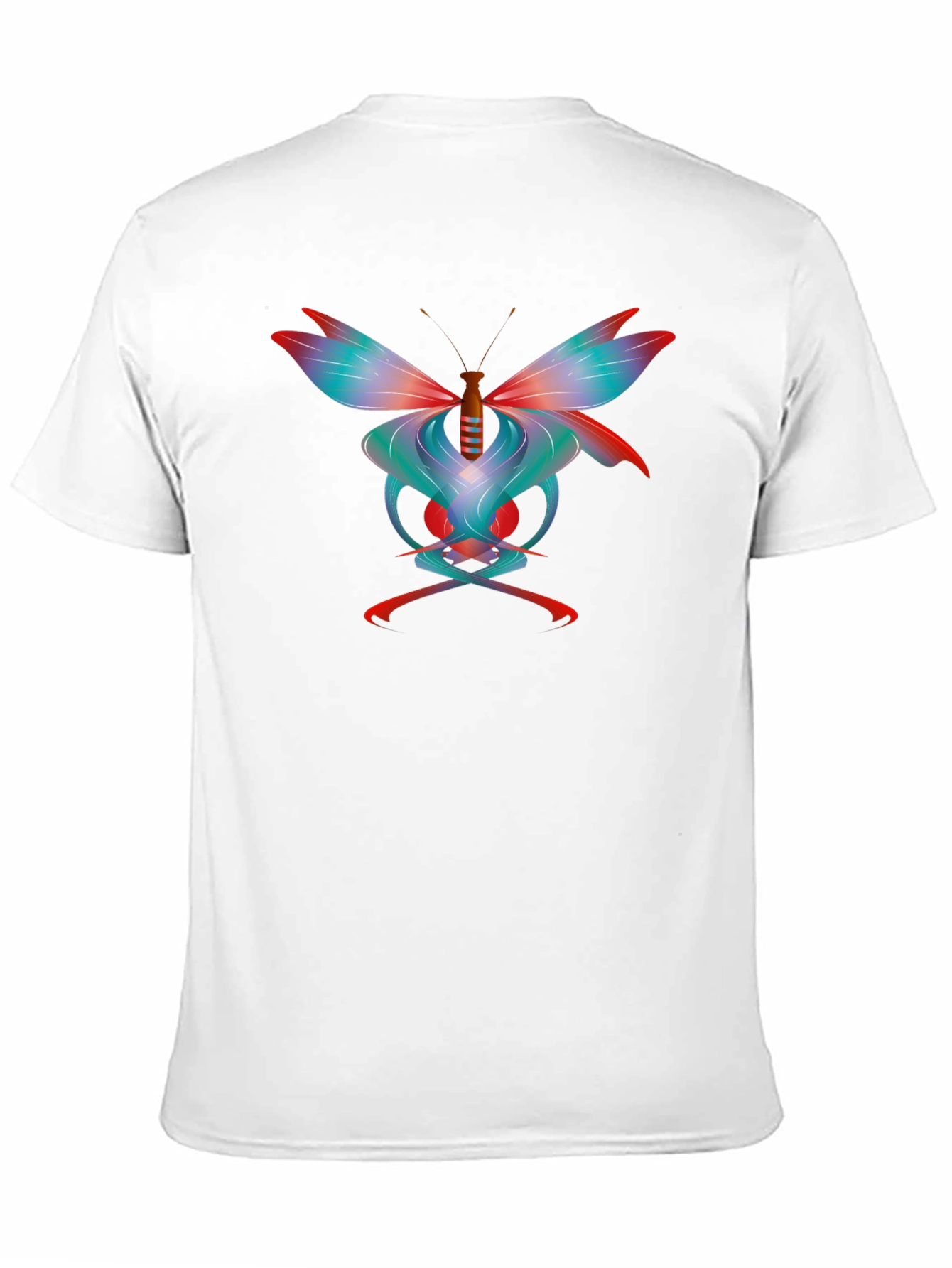 Black Butterfly Skull Graphic Print T-Shirt - Unique Design view 11