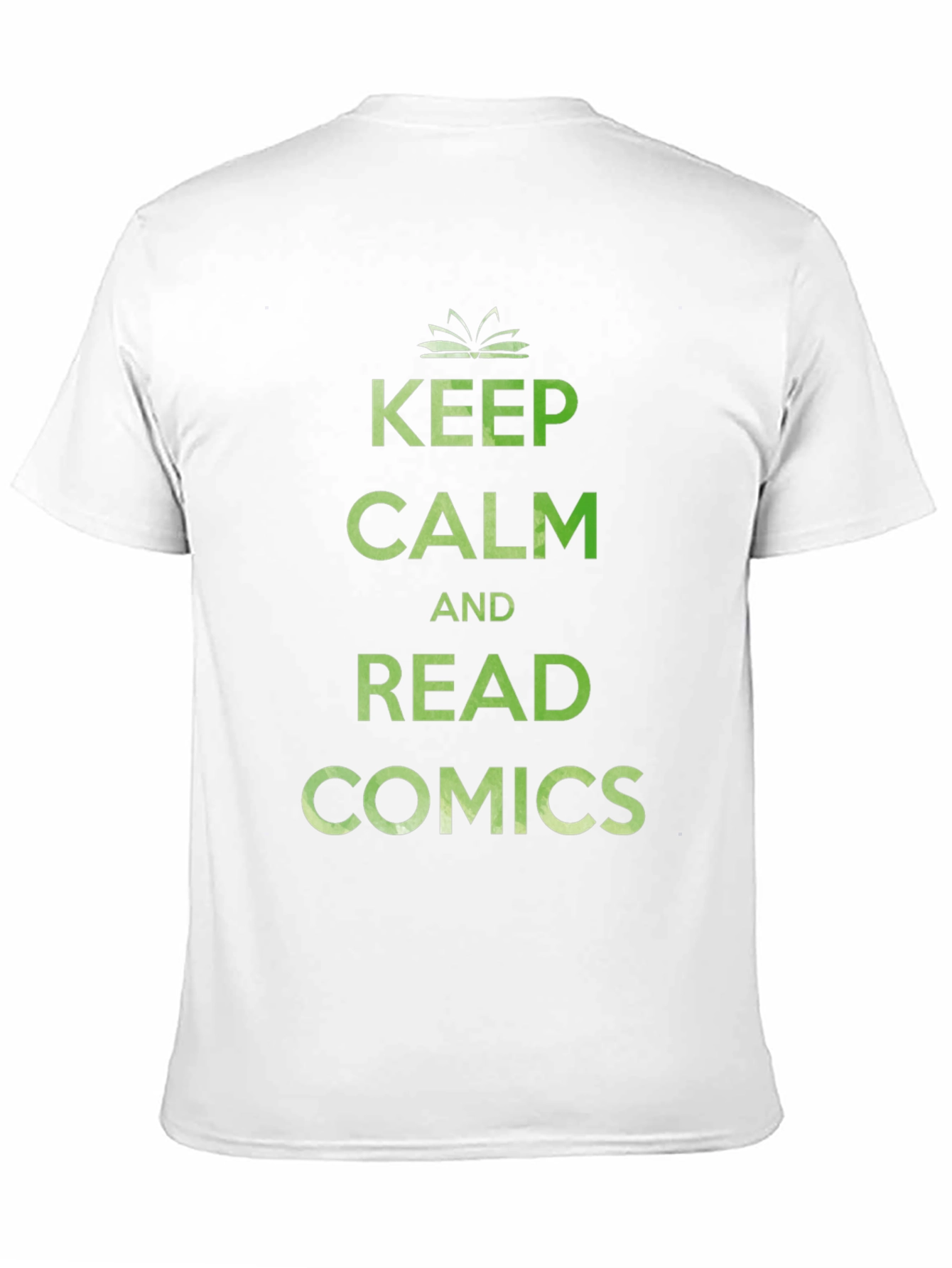 Black Keep Calm and Read Comics T-Shirt - Black view 11