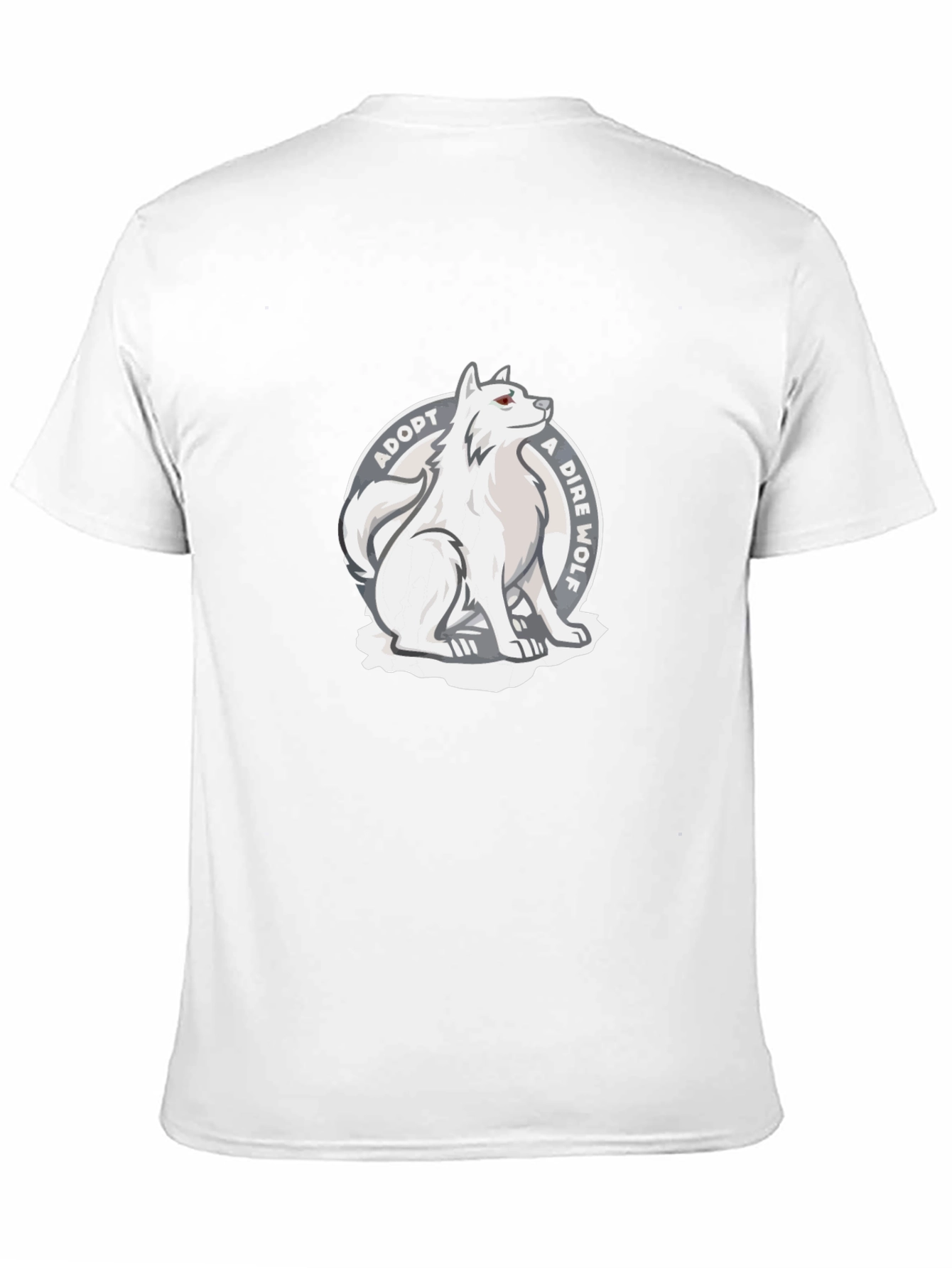 Black Adopt a Dire Wolf Graphic T-Shirt - Black Cotton Tee view 11