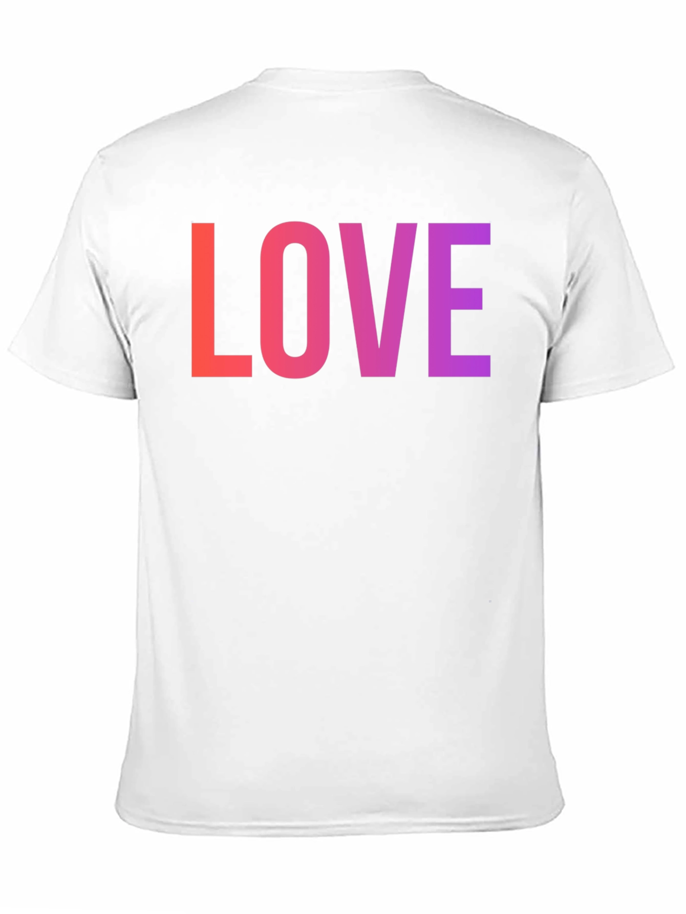 Black LOVE Graphic Tee - Gradient Word Design view 11