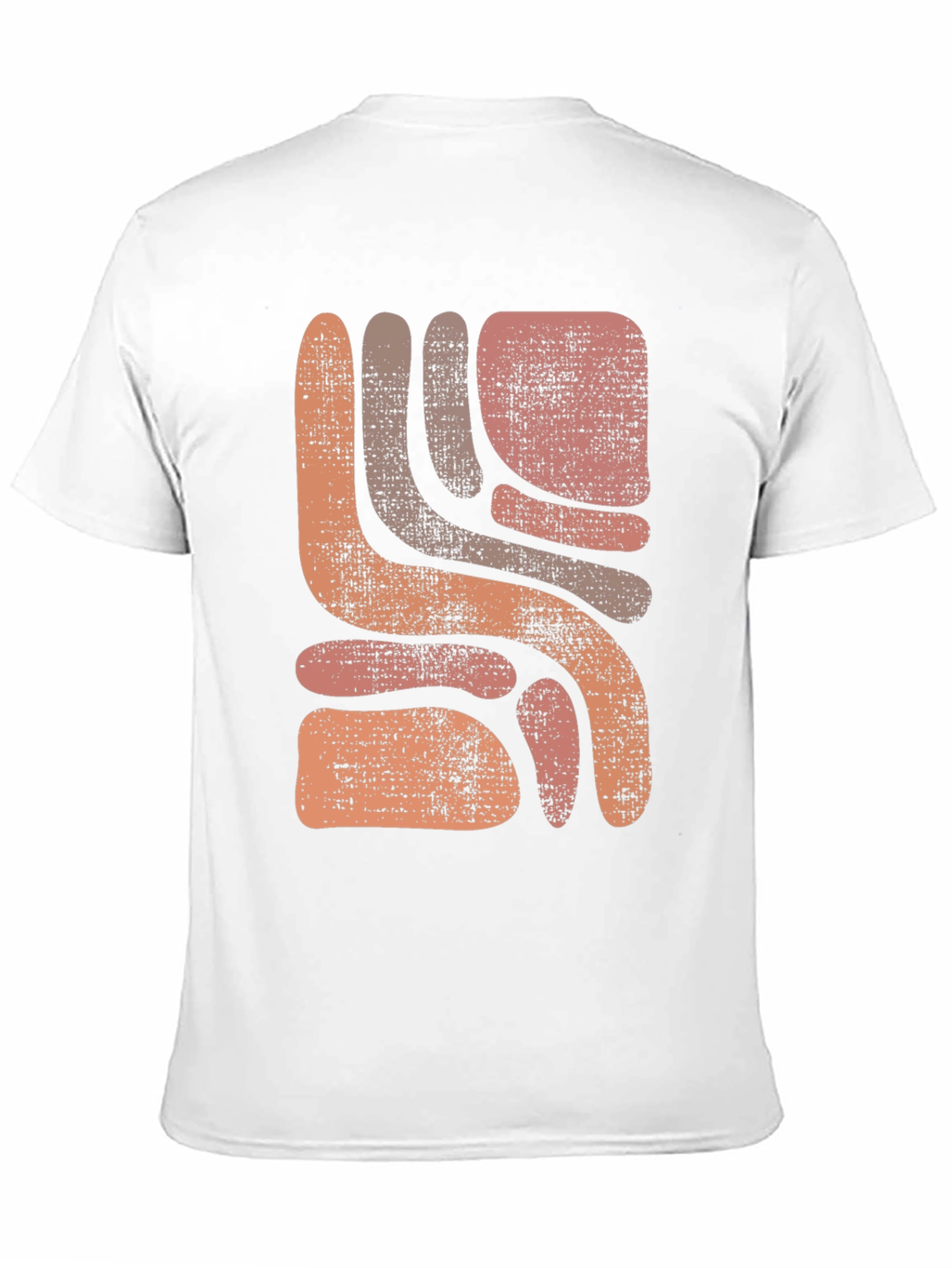 Retro Abstract Graphic Print Men's T-Shirt - 11