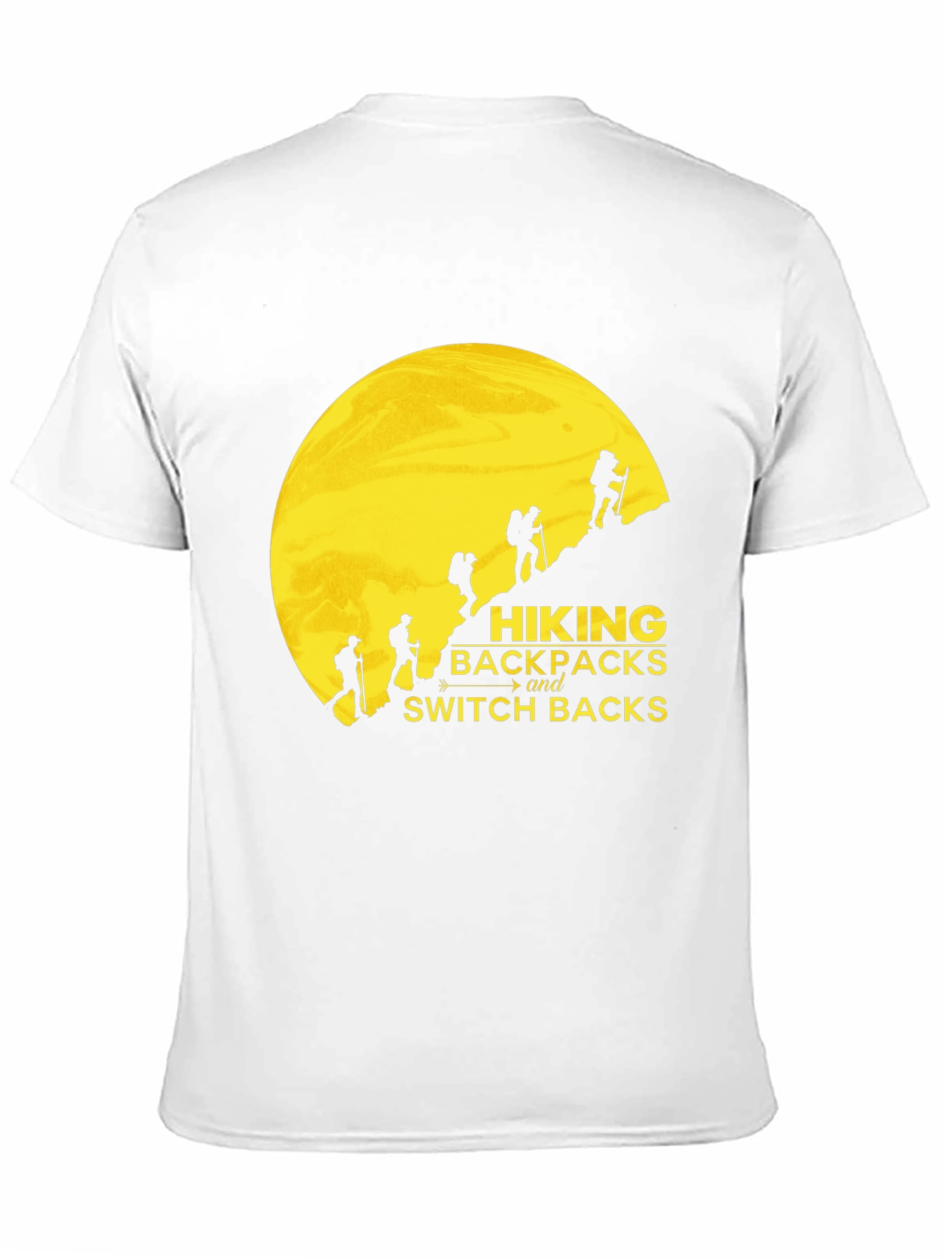 Black Hiking Backpacks and Switchbacks Black T-Shirt view 11