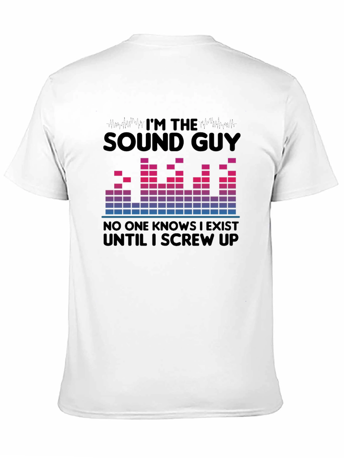Black Sound Guy T-Shirt - Funny Audio Engineer Tee view 11