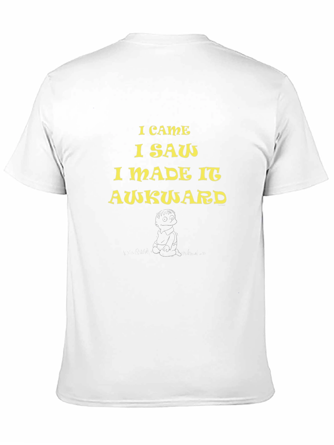 Black Awkward Slogan Graphic T-Shirt - Casual Style view 11