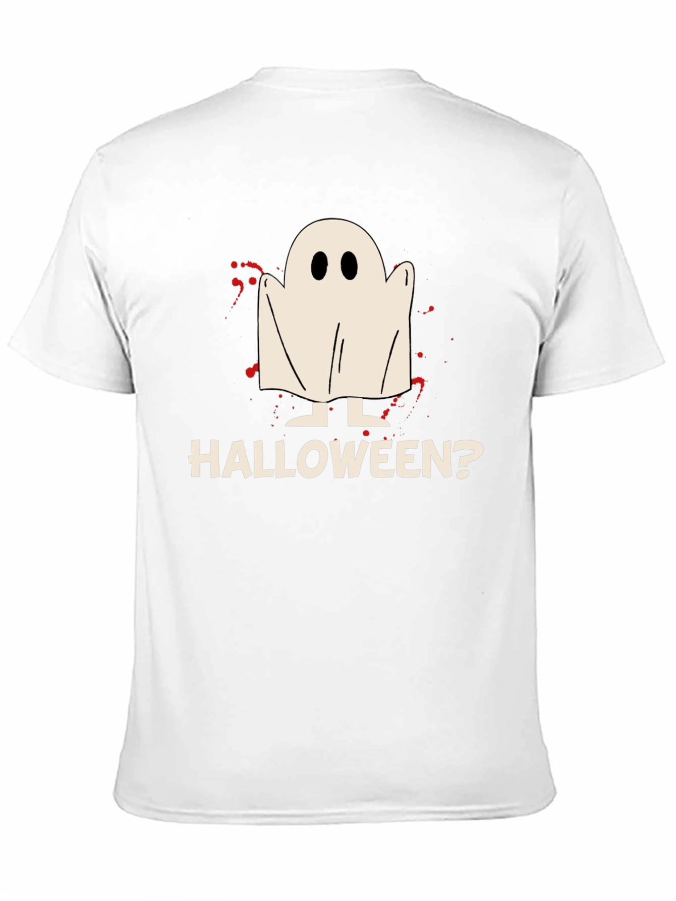 Black Halloween Ghost Graphic T-Shirt view 11
