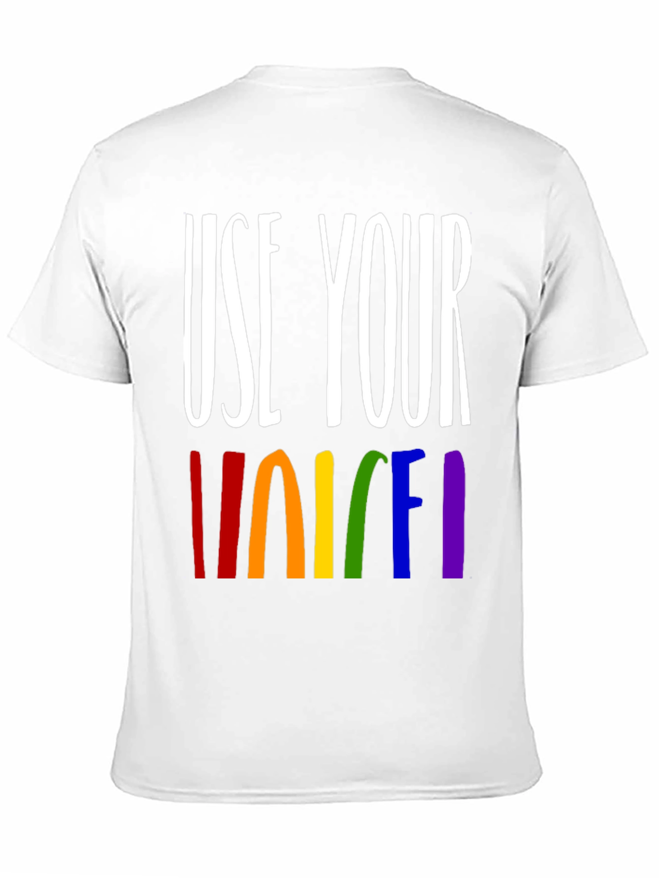 Use Your Voice Rainbow Pride T-Shirt - 11