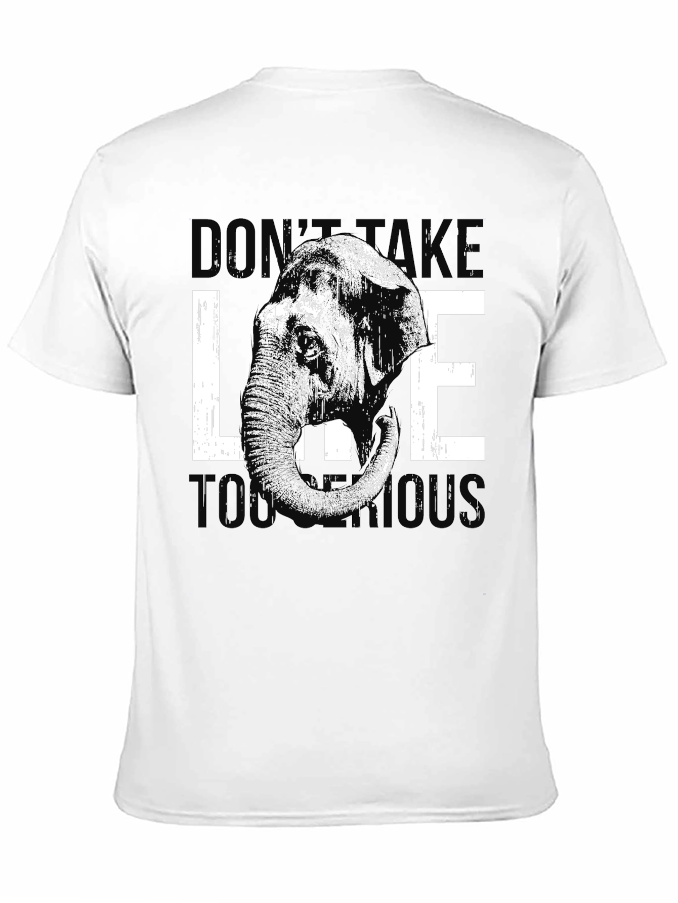 Black Elephant Graphic Tee - Don't Take Life Too Serious view 11