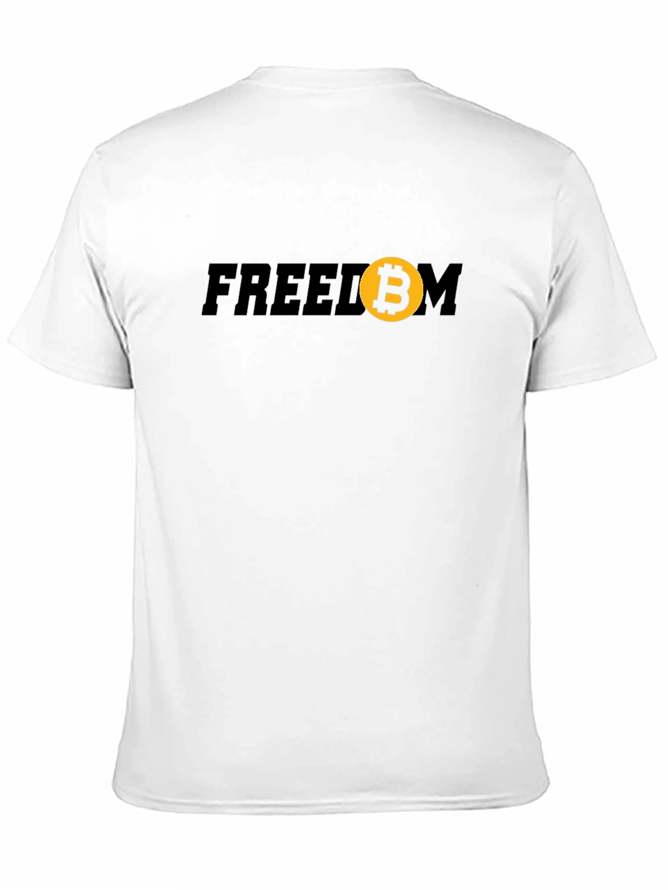 Black Freedom Bitcoin Graphic Tee - Crypto Fashion view 11