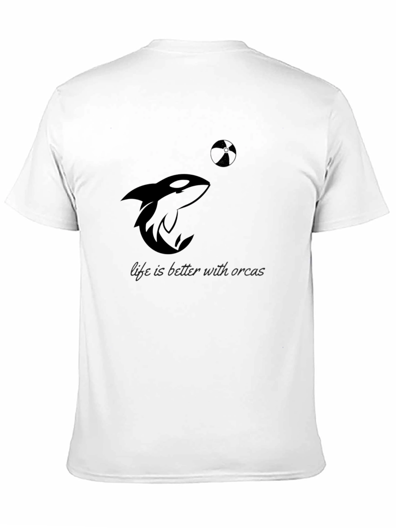 Black Orca Life Tee - Black Graphic T-Shirt view 11
