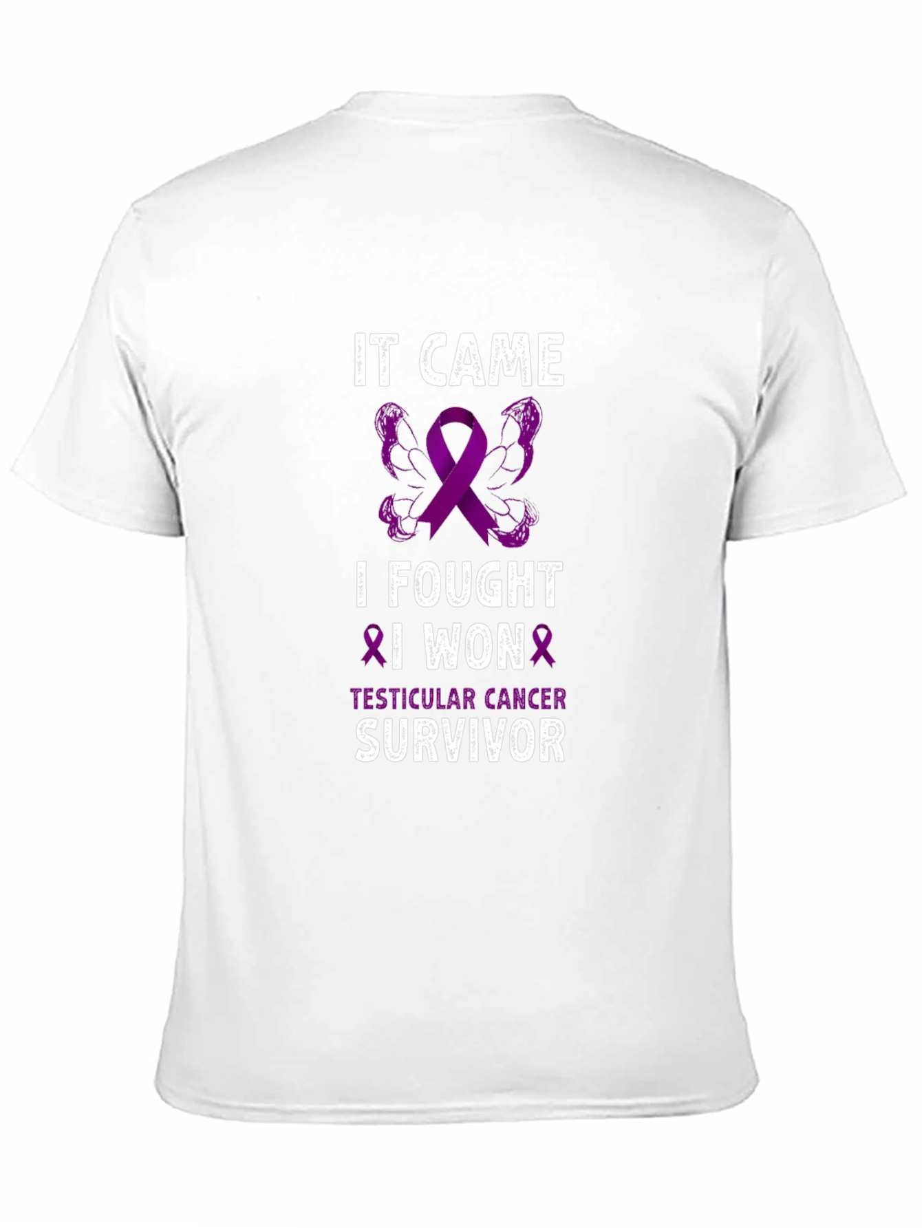Black Testicular Cancer Survivor T-Shirt view 11