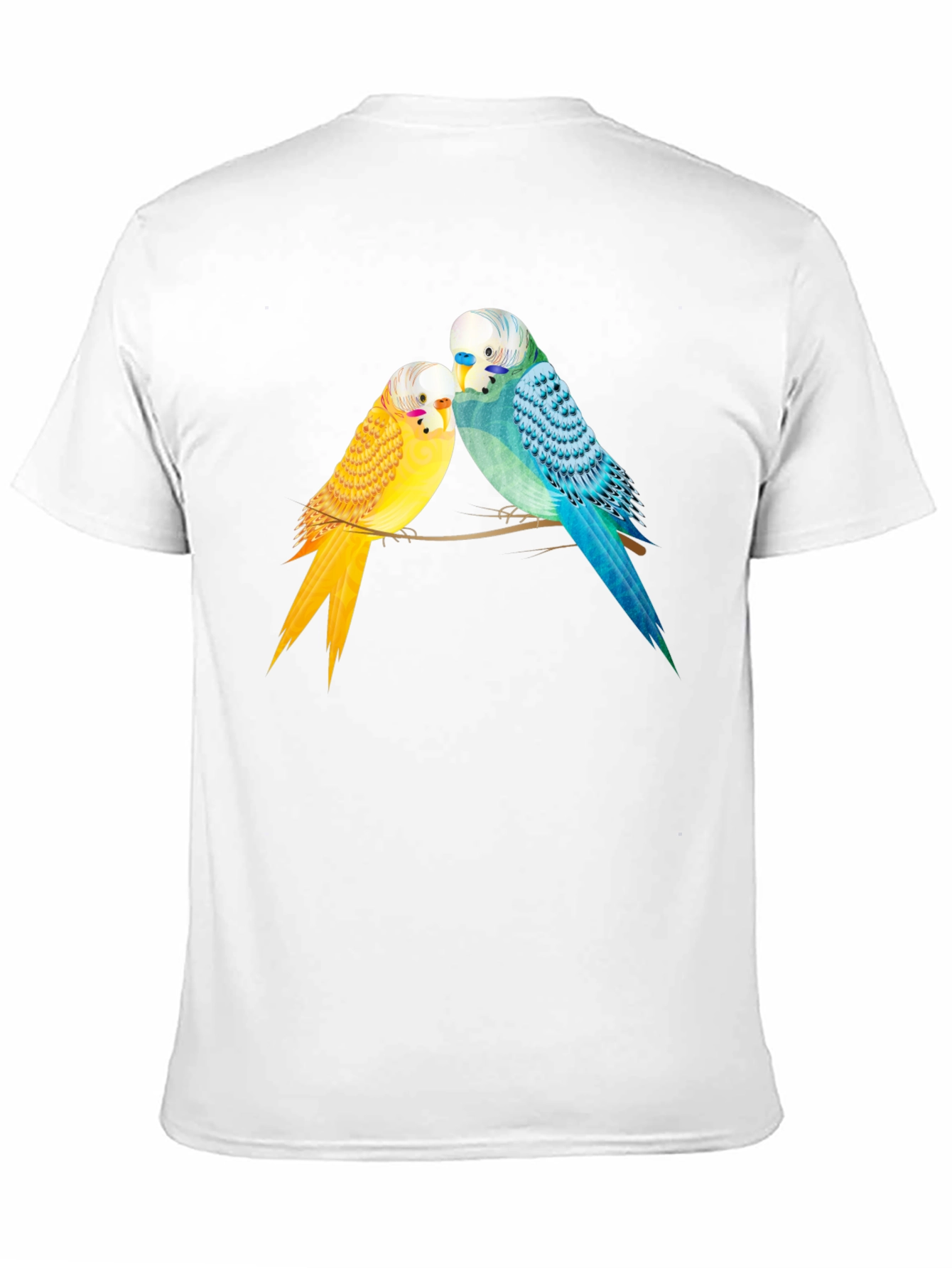 Black Budgie Bird Graphic Tee -  Cute Parakeet Lovers T-Shirt view 11