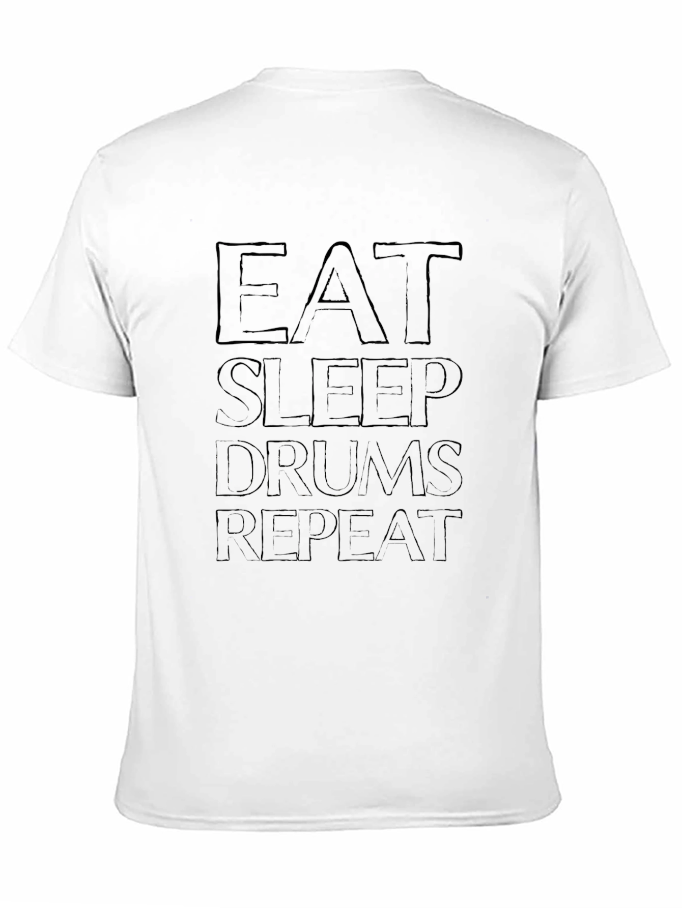 Black Eat Sleep Drums Repeat Black T-Shirt view 11