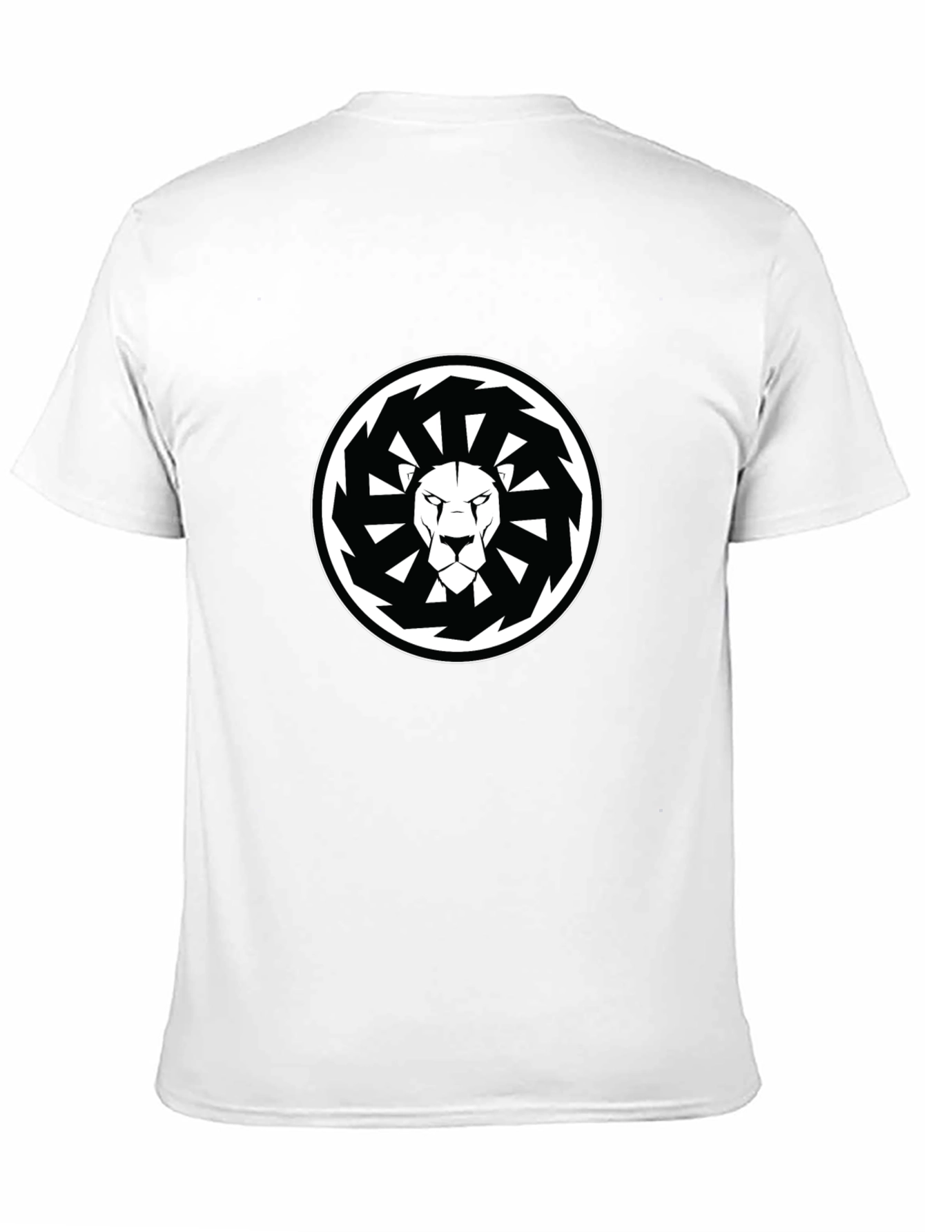 Black Lion Mandala Graphic Black T-Shirt view 11