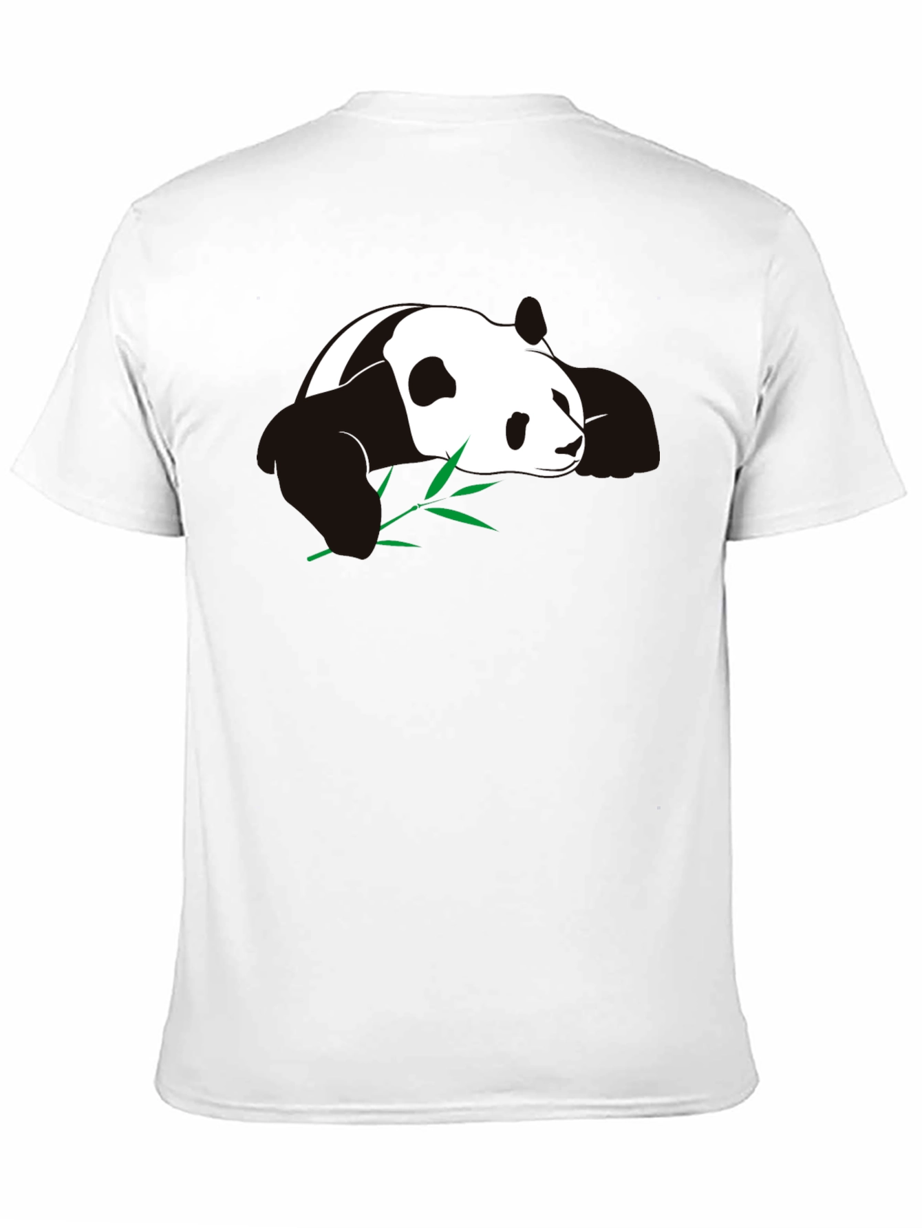 Black Panda T-Shirt - Black Cotton Blend Tee view 11