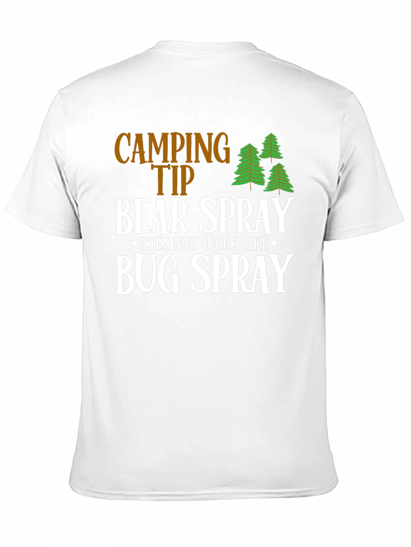 Black Camping Tip Bear Spray Humor T-Shirt view 11