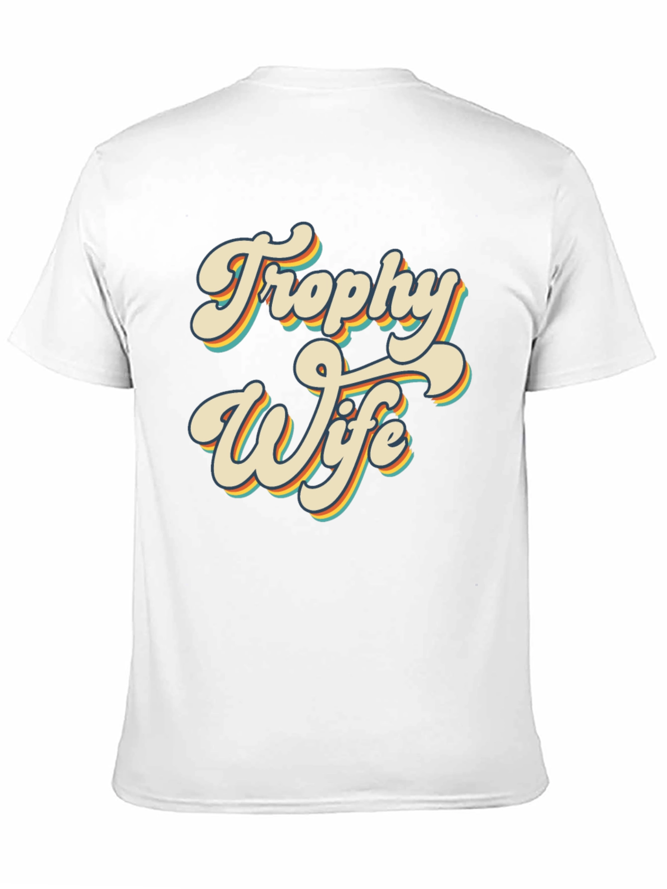 Black Retro Trophy Wife Graphic T-Shirt - Black view 11