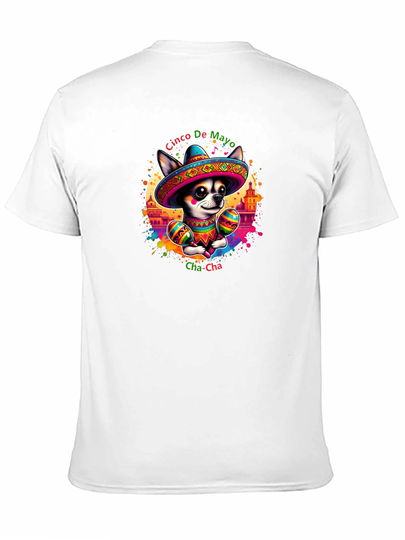 Black Cinco De Mayo Chihuahua T-Shirt view 11